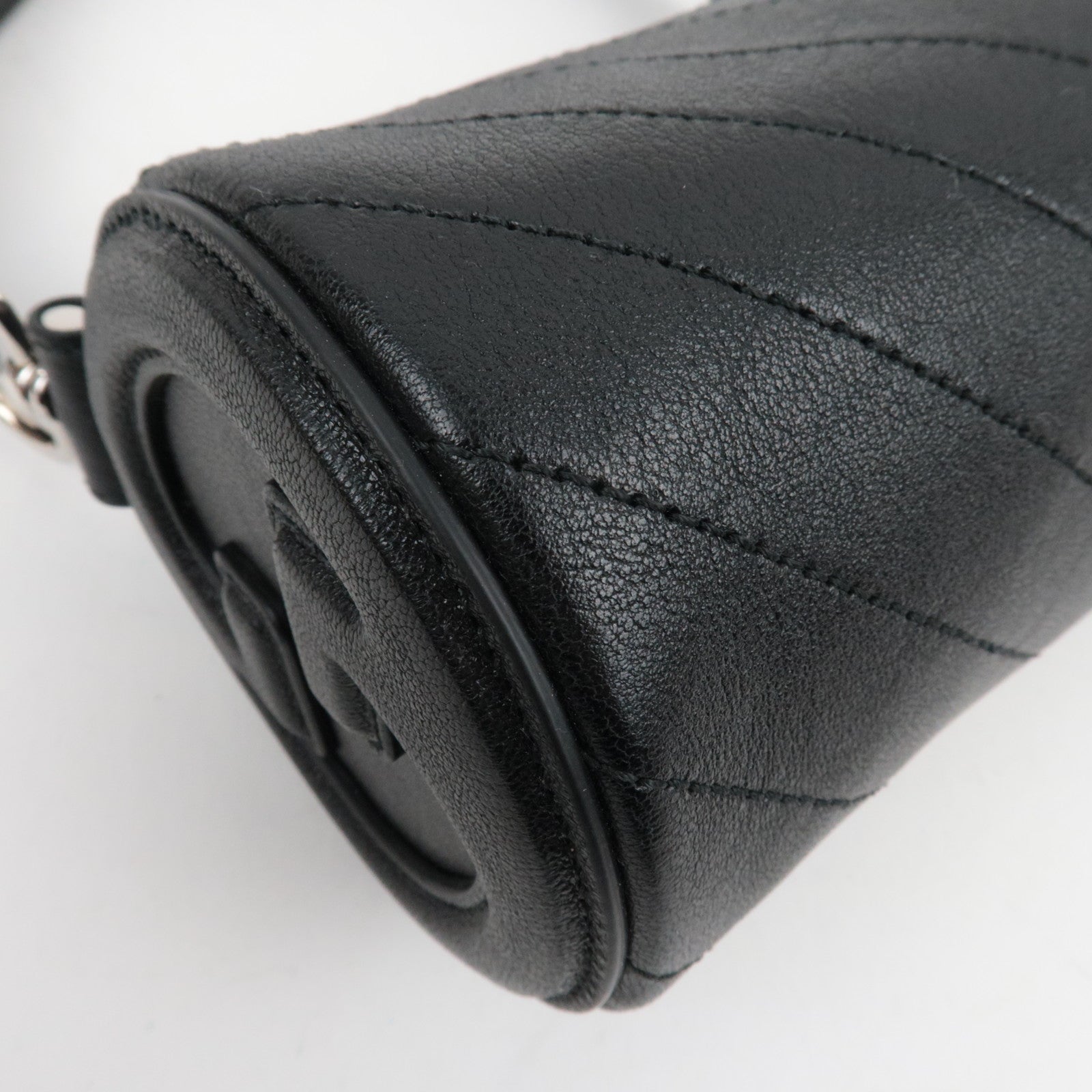 GUCCI Blondie Leather Shoulder Bag Black 760170 *Dust Bag