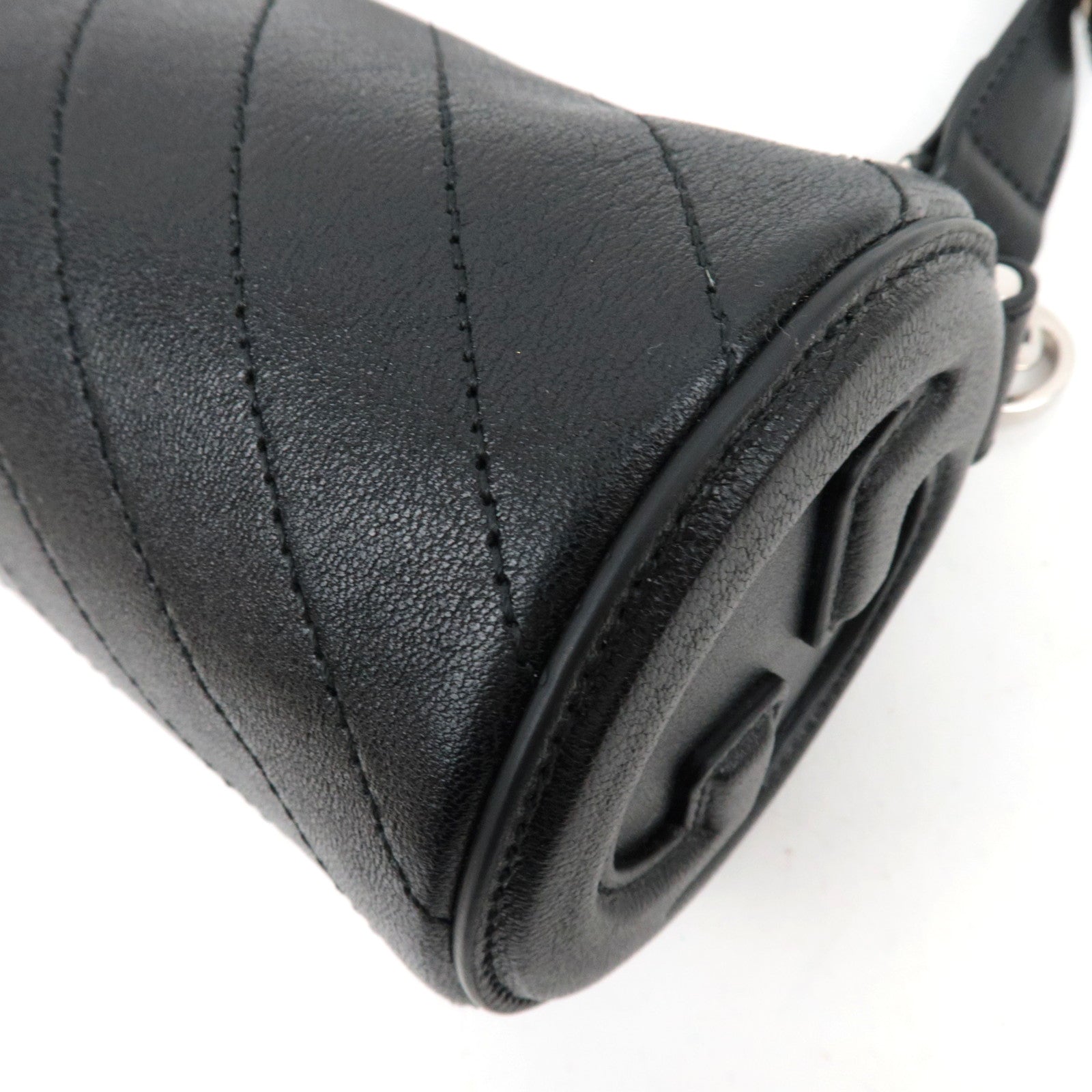 GUCCI Blondie Leather Shoulder Bag Black 760170 *Dust Bag