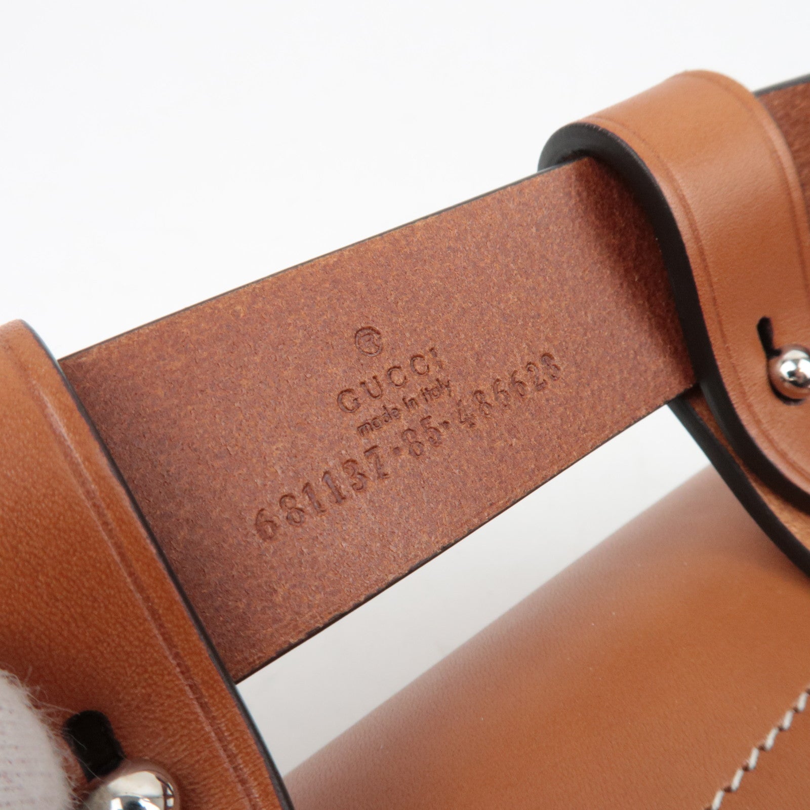 GUCCI Bamboo 1947 Leather 2WAY Mini Belt Bag Brown 681137 *Dust Bag