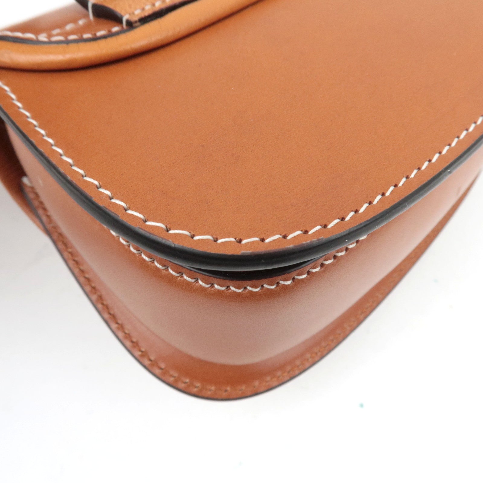 GUCCI Bamboo 1947 Leather 2WAY Mini Belt Bag Brown 681137 *Dust Bag