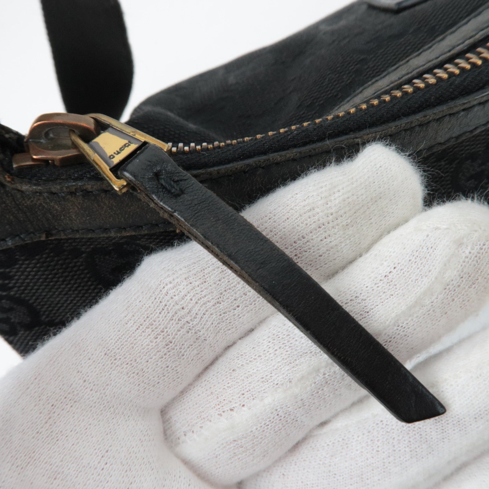 GUCCI GG Canvas Schoudertas Zwart 90762 *Stofzak 