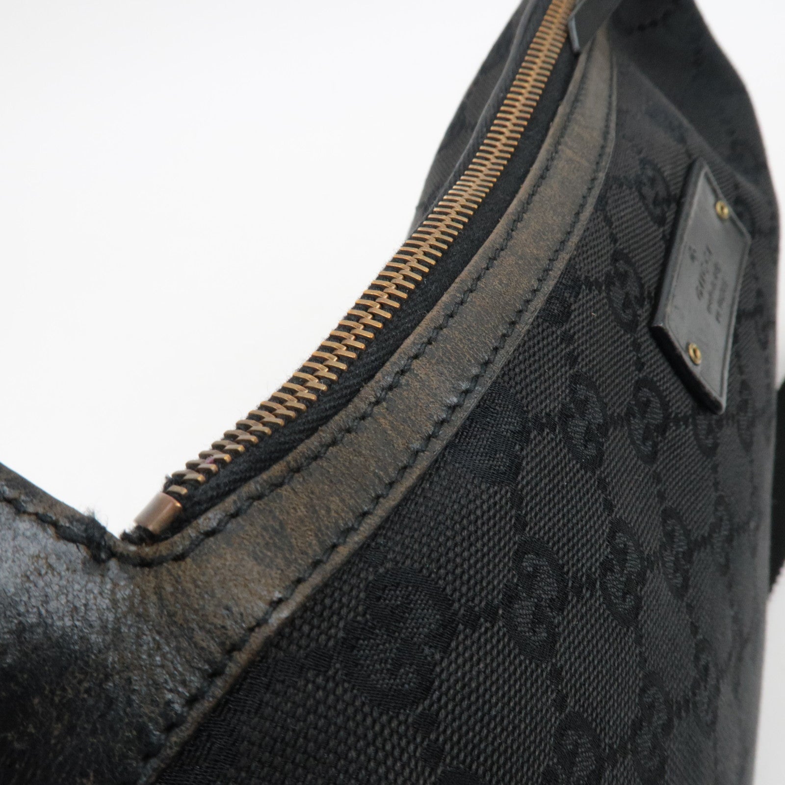 GUCCI GG Canvas Schoudertas Zwart 90762 *Stofzak 