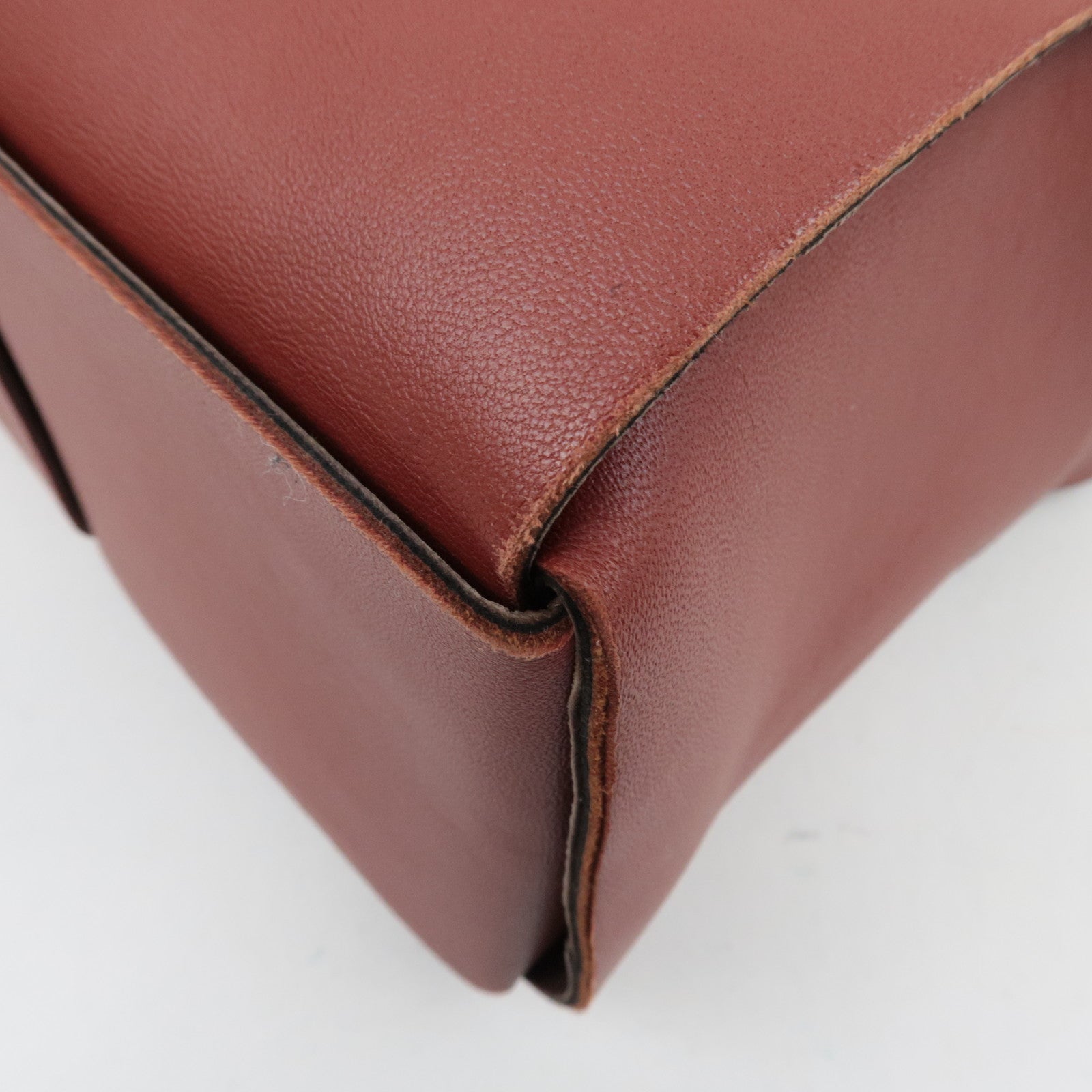 BOTTEGA VENETA Maxi Intrecciato Leather Large  Arco Tote Bag Brown *Dust Bag, Pouch