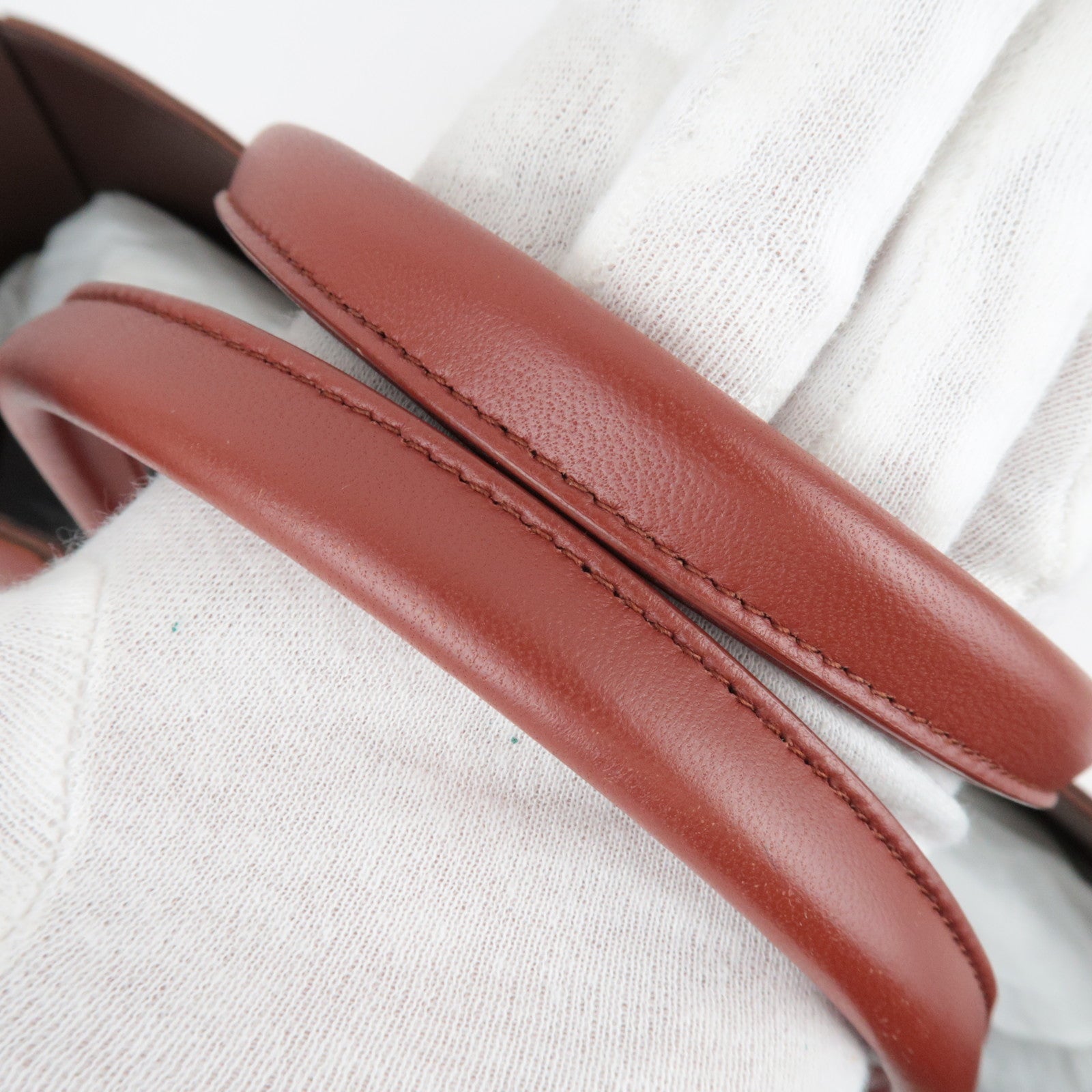 BOTTEGA VENETA Maxi Intrecciato Leather Large  Arco Tote Bag Brown *Dust Bag, Pouch