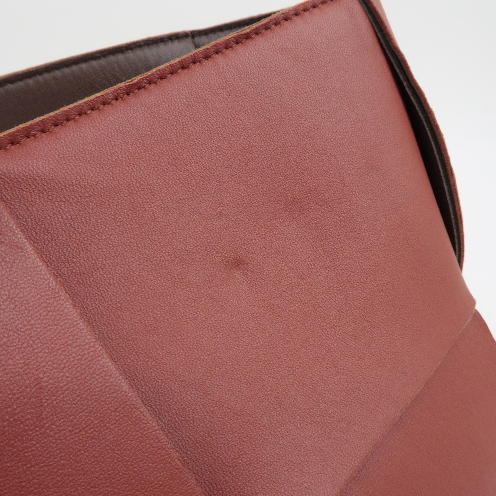 BOTTEGA VENETA Maxi Intrecciato Leather Large  Arco Tote Bag Brown *Dust Bag, Pouch