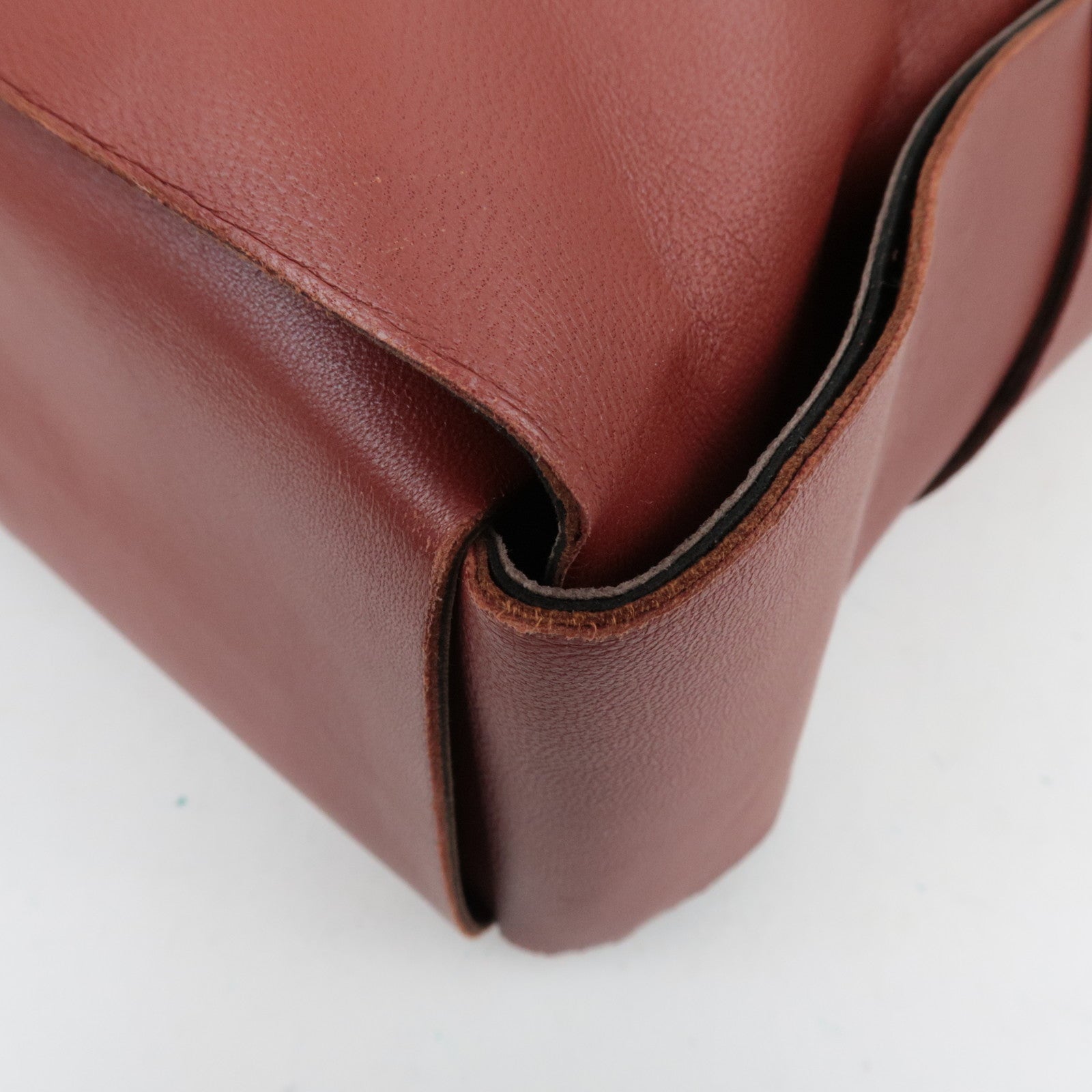 BOTTEGA VENETA Maxi Intrecciato Leather Large  Arco Tote Bag Brown *Dust Bag, Pouch