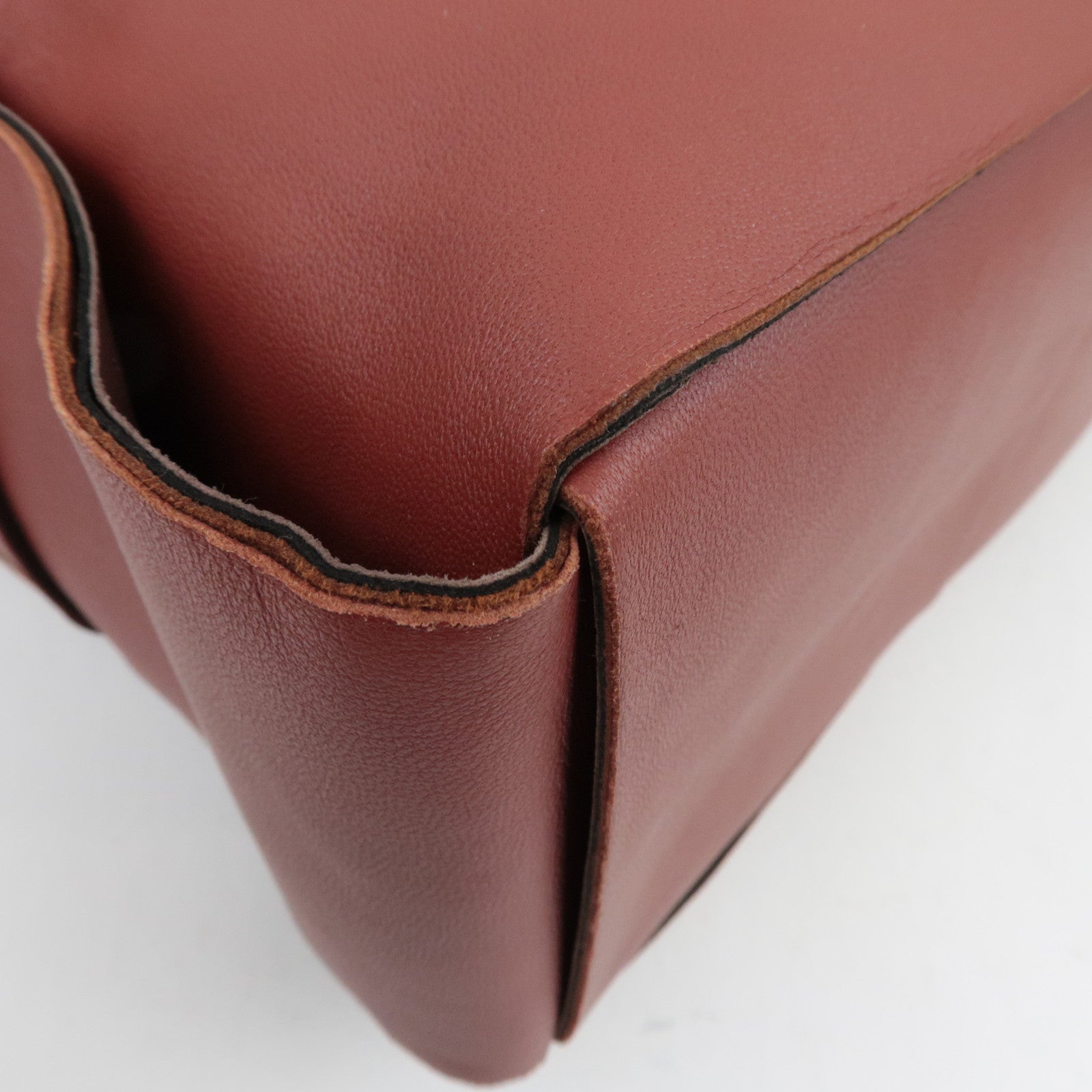 BOTTEGA VENETA Maxi Intrecciato Leather Large  Arco Tote Bag Brown *Dust Bag, Pouch