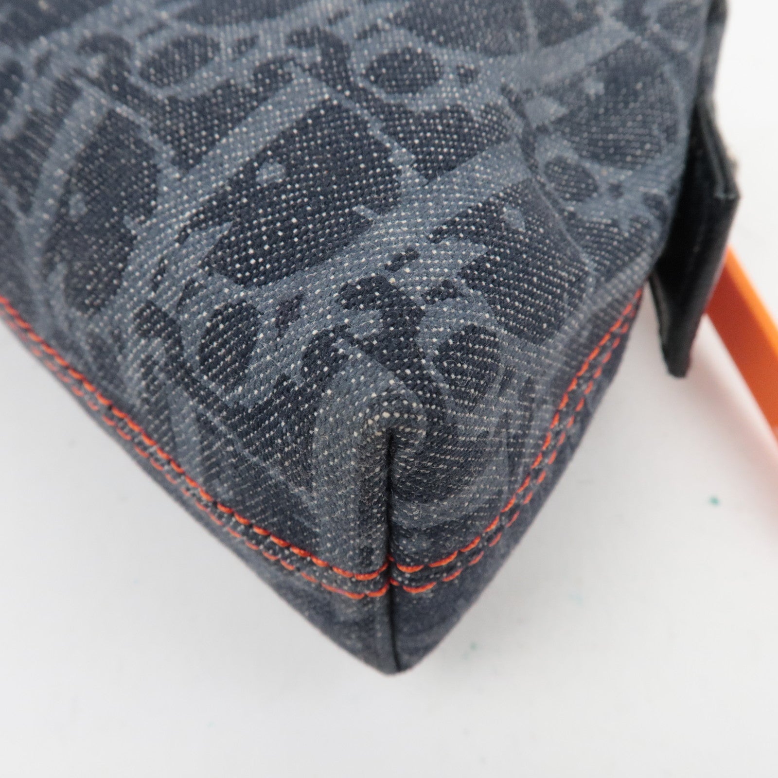 Christian Dior Flight Pouch Cosmetic Pouch Denim Navy