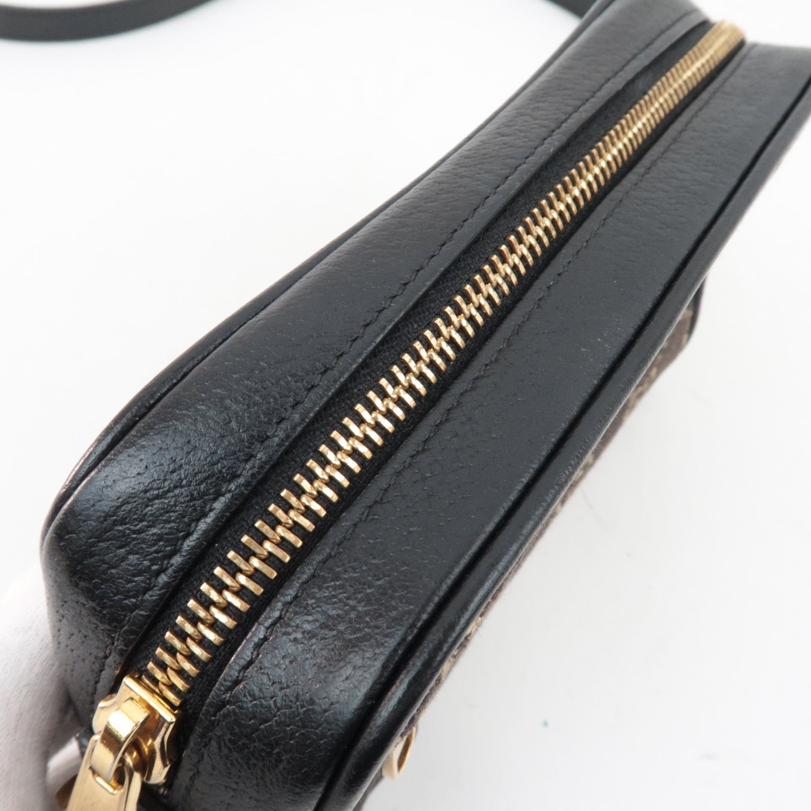 GUCCI Ophidia GG Jaguqard Denim Shoulder Bag Black 517350 *Dust Bag