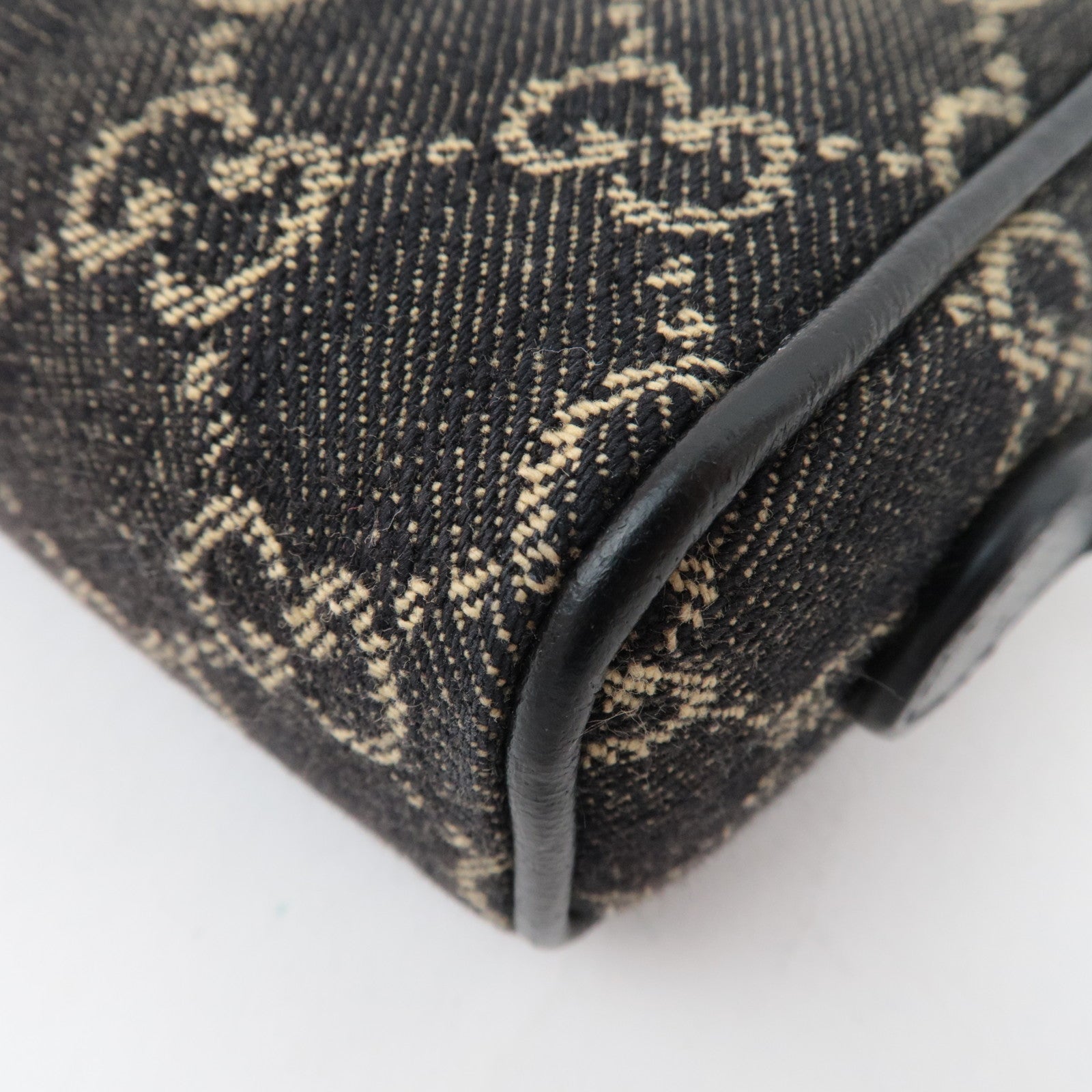 GUCCI Ophidia GG Jaguqard Denim Shoulder Bag Black 517350 *Dust Bag