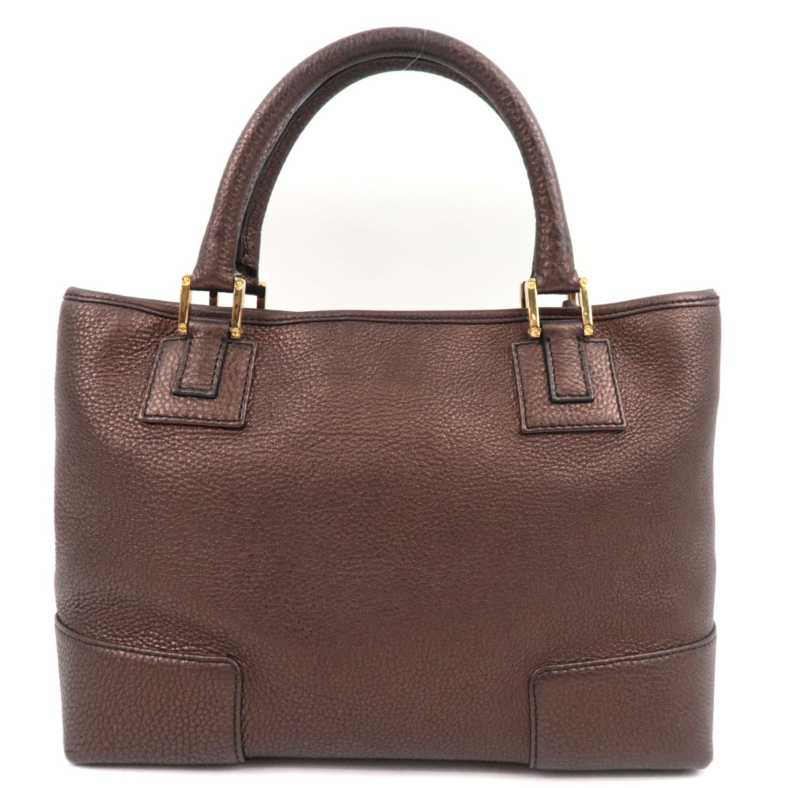 LOEWE Anagram Leather Amazona 28 Fusta Hand Bag Bronze *Crochette, Key Lock 