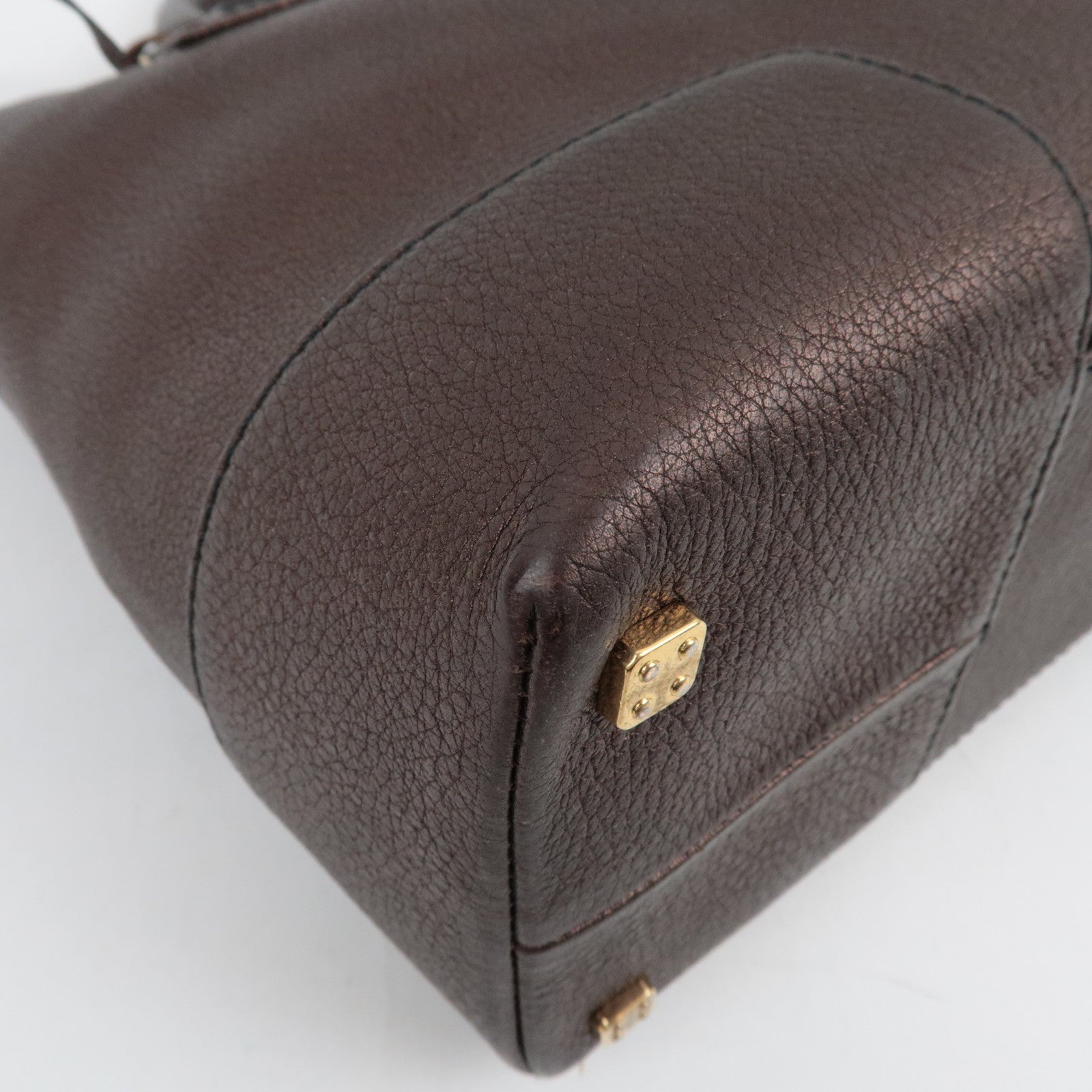 LOEWE Anagram Leather Amazona 28 Fusta Hand Bag Bronze *Crochette, Key Lock