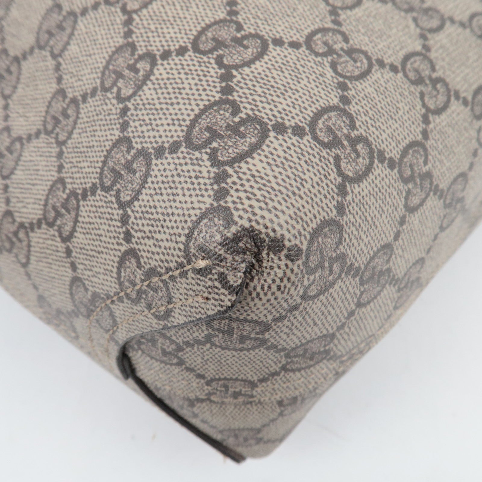 GUCCI GG Supreme Reversible Tote Bag Roze Beige 372613 *Naamlabel 