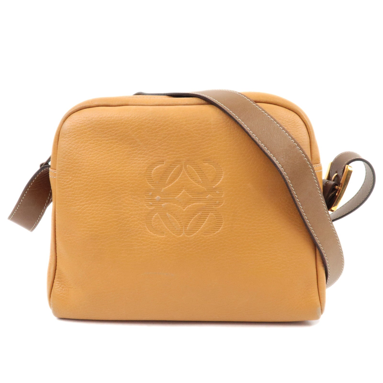 LOEWE Anagram Leather Shoulder Bag Light Brown70913