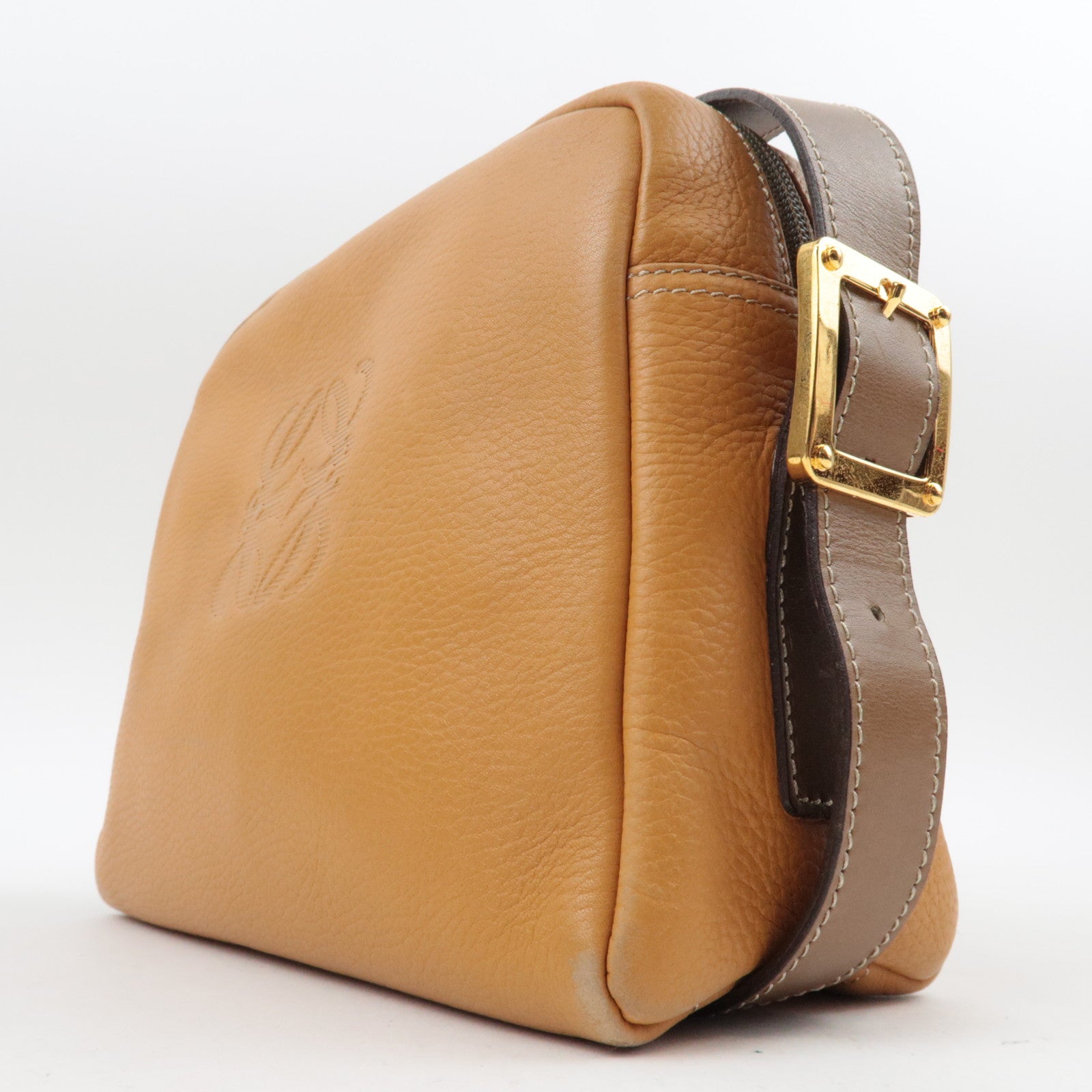 LOEWE Anagram leren schoudertas lichtbruin 