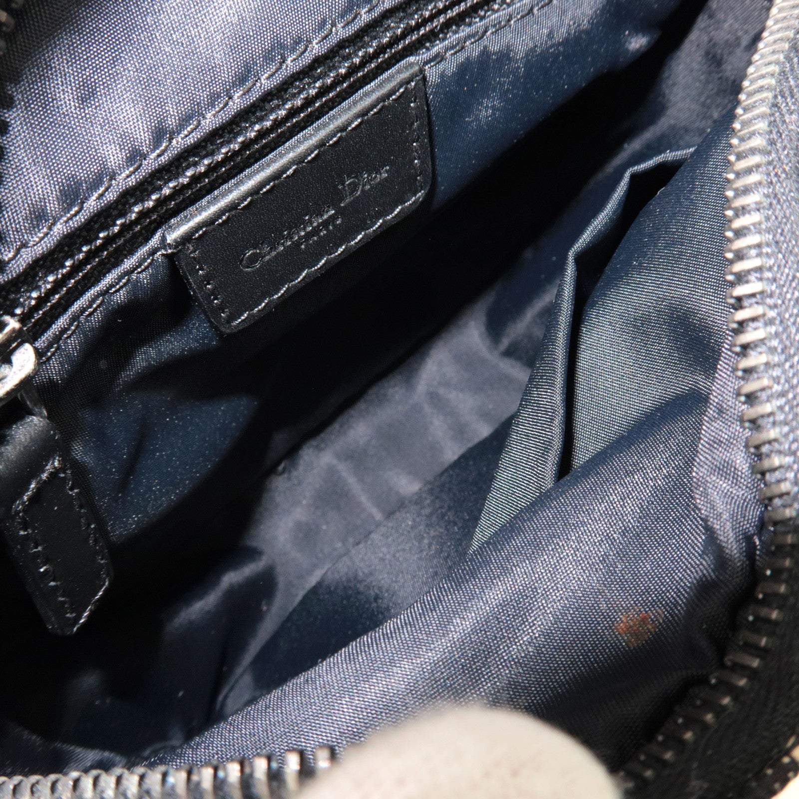 Christian Dior Trotter Mini Shoulder Bag Navy *Dust Bag