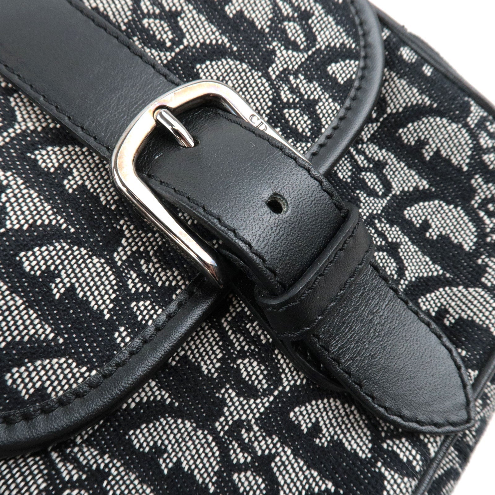 Christian Dior Trotter Mini Shoulder Bag Navy *Dust Bag