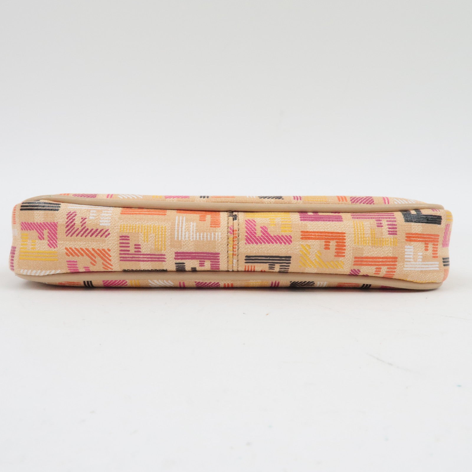 FENDI Zucchino PVC leren ketting mini tas beige 8M0271 