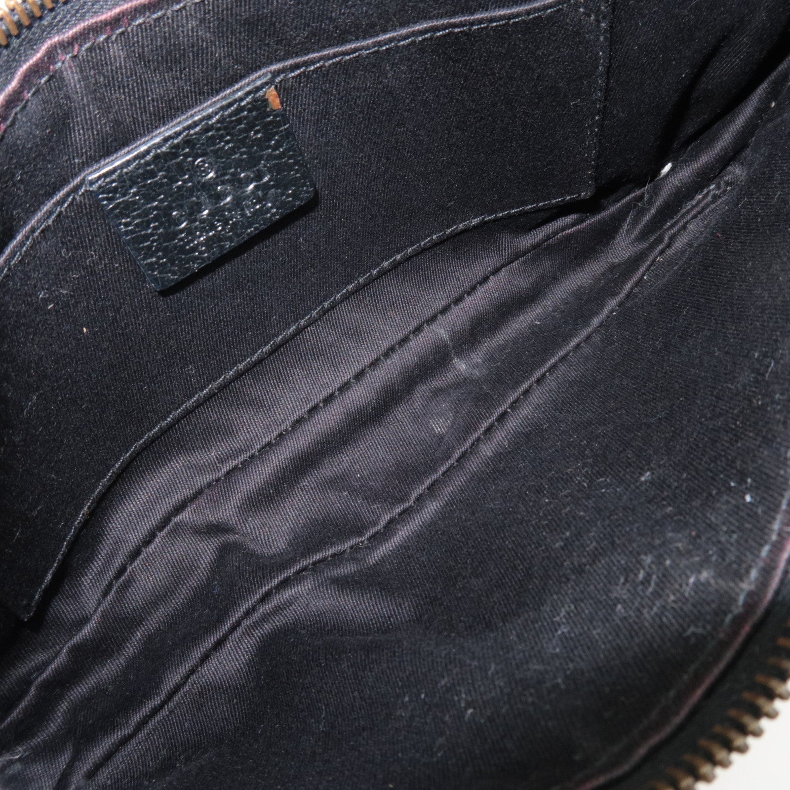 GUCCI GG Canvas leren schoudertas met ketting, zwart 120940 