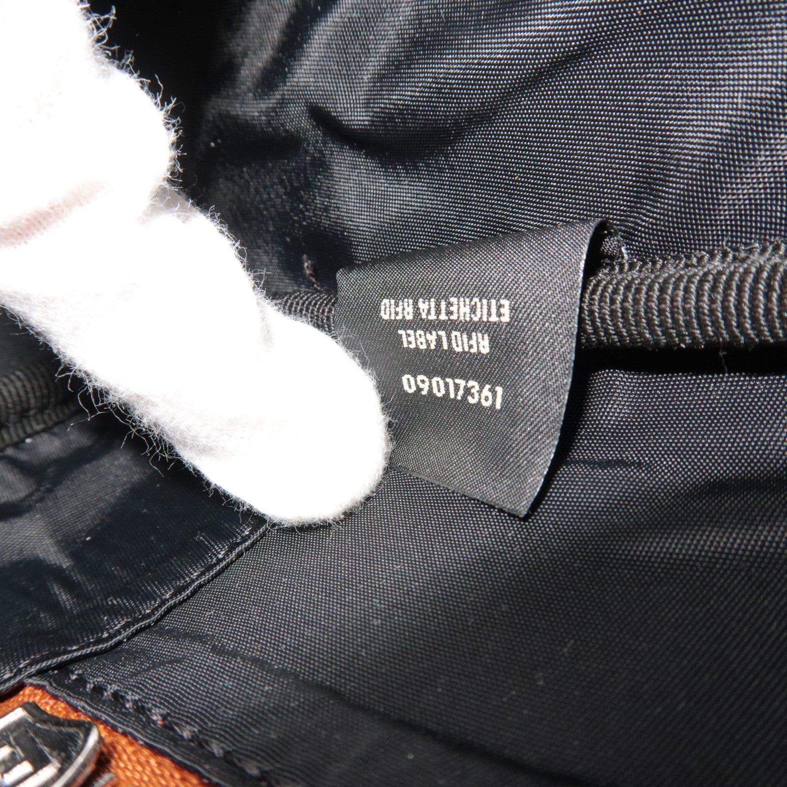 FENDI Toilettas Clutch Leer Bruin 7AS378 *Stofzak 