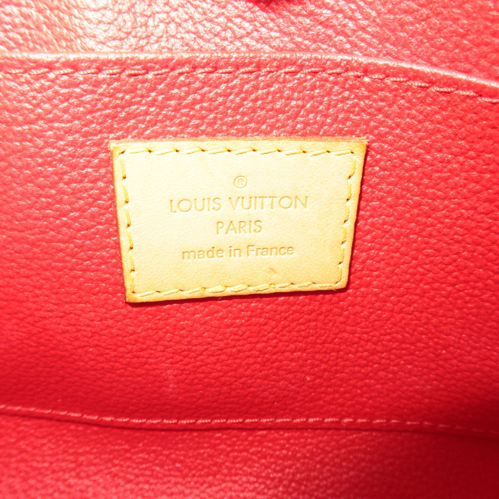 Louis Vuitton Monogram Vernis Pochette Cosmetic Pouch Pomme D'Amour M91496 SR3165