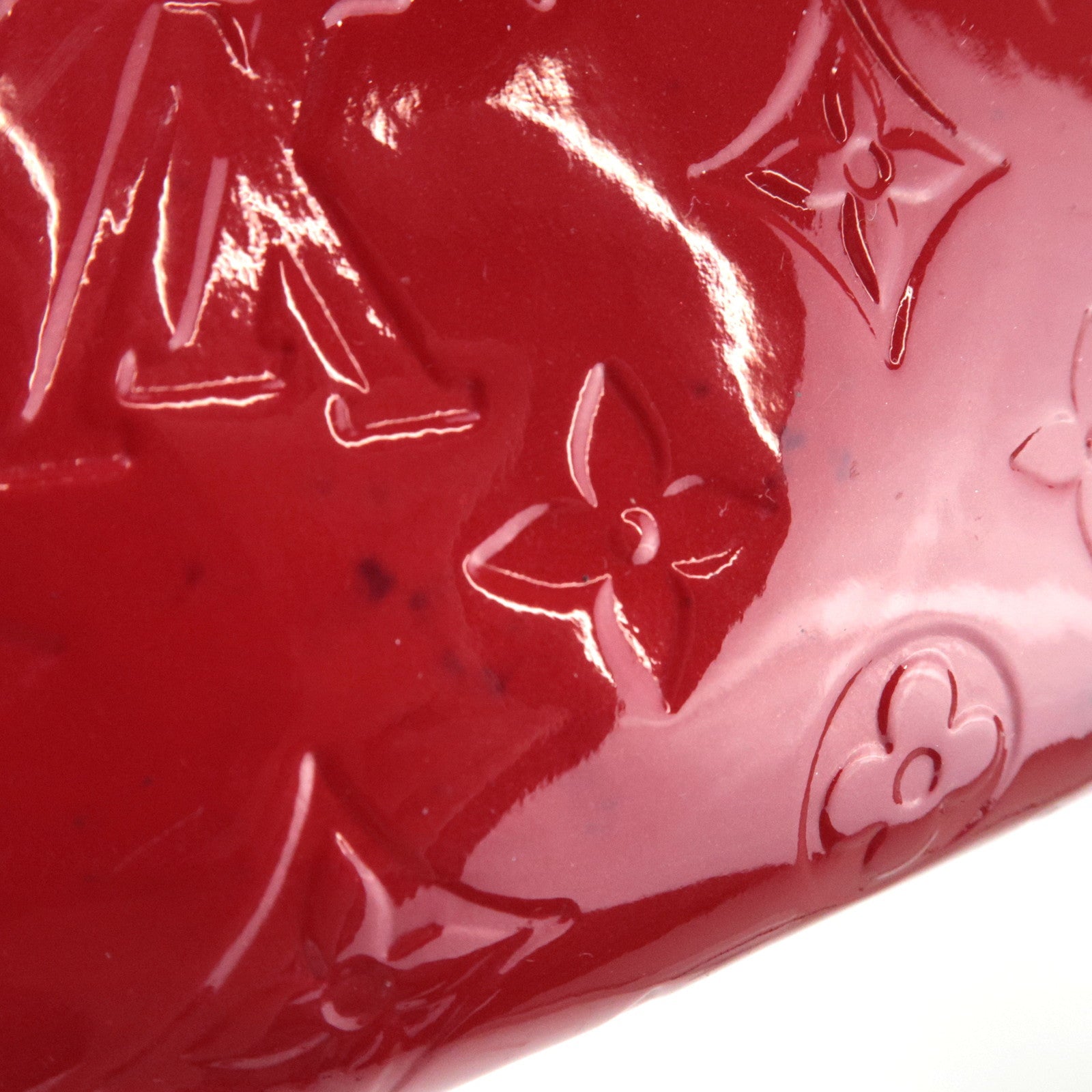 Louis Vuitton Monogram Vernis Pochette Cosmetic Pouch Pomme D'Amour M91496 SR3165