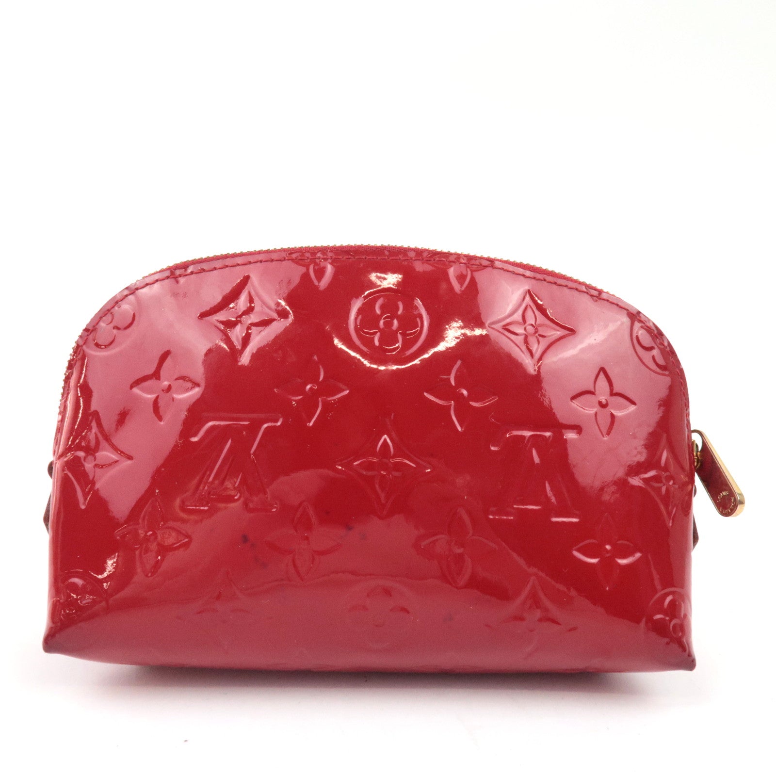 Louis Vuitton Monogram Vernis Pochette Cosmetisch Etui Pomme D'Amour M91496 SR3165 