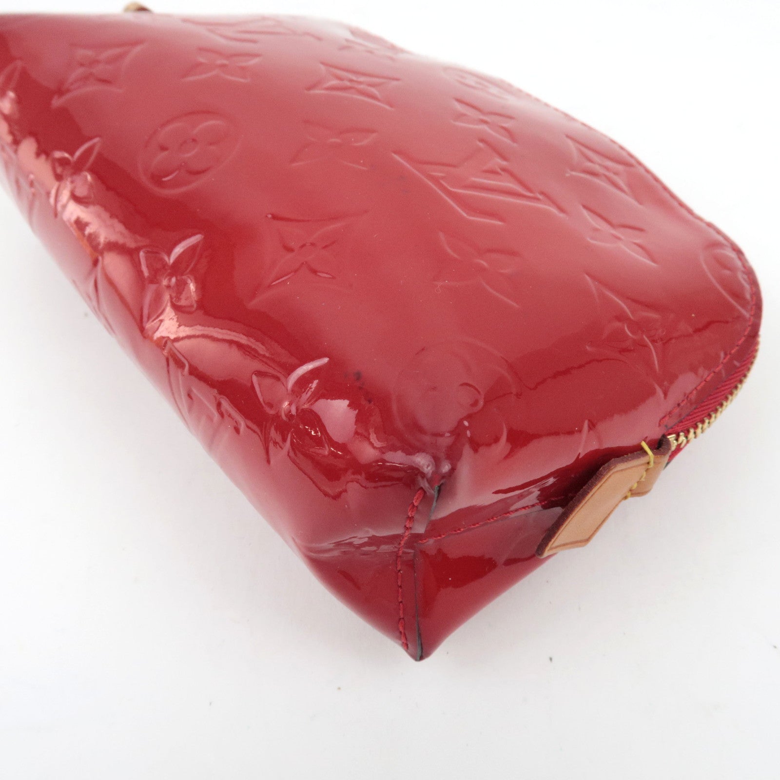 Louis Vuitton Monogram Vernis Pochette Cosmetic Pouch Pomme D'Amour M91496 SR3165