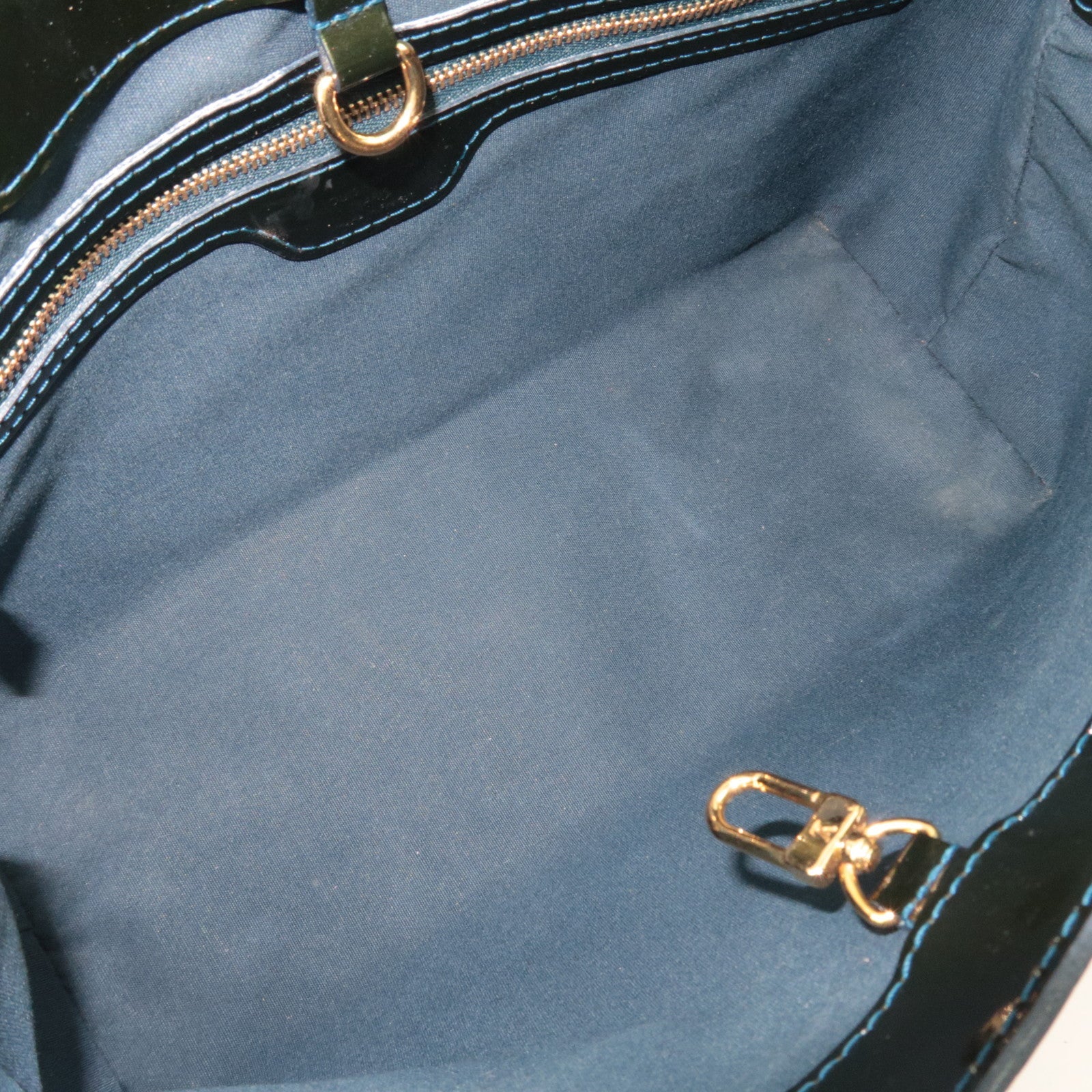 Louis Vuitton Monogram Vernis Wilshire PM Handtas Blauw Nuit M93684 