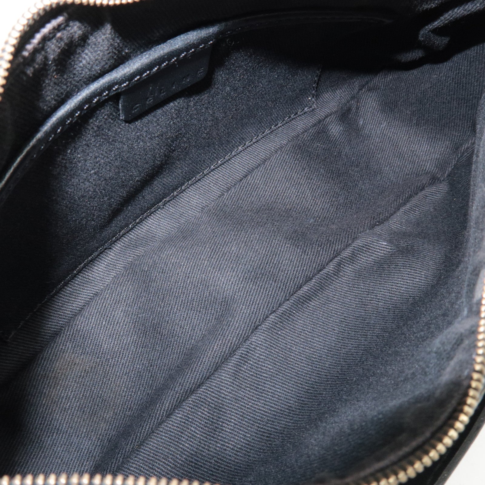 CELINE Macadam Handbag Accessory Pouch PVC Leather Black