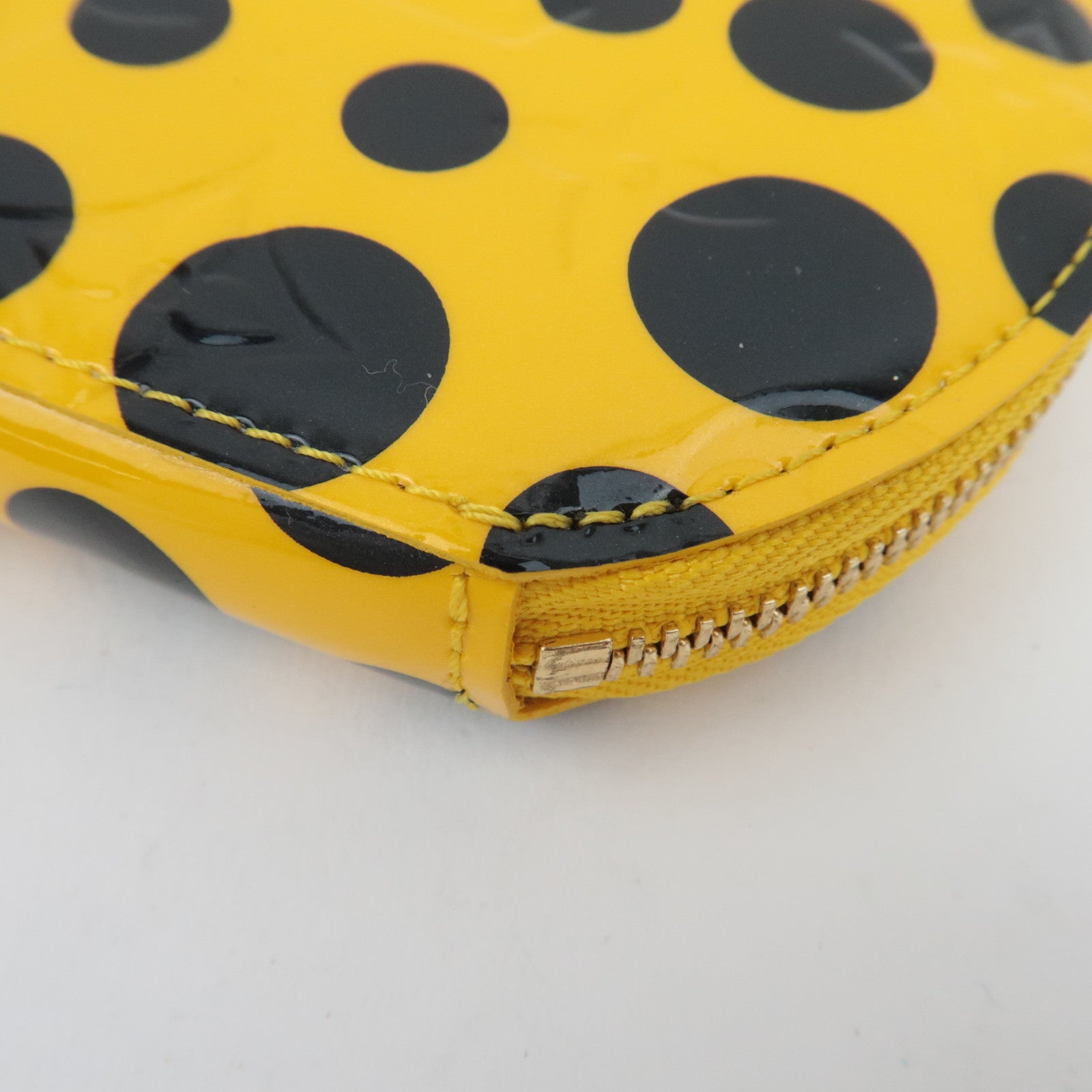 Louis Vuitton Vernis Yayoi Kusama Infinity Dot Porte Monnaie Chapeau Munt M91569 TS1172 *Doos, Stofzak 