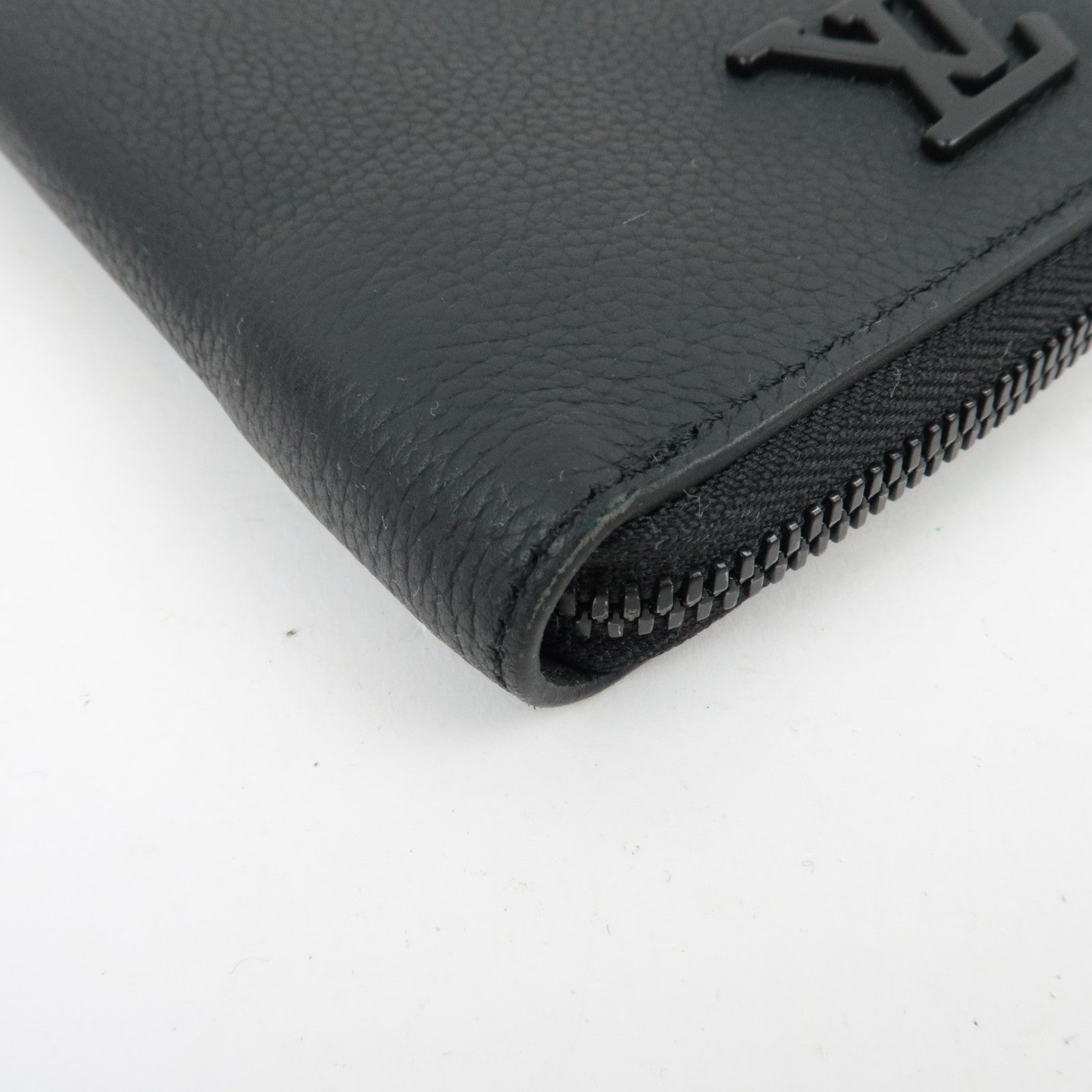 Louis Vuitton Aerogram Zippy Wallet Vertical Round Zipper Long Wallet Noir M81743 RFID *Box, Dust bag