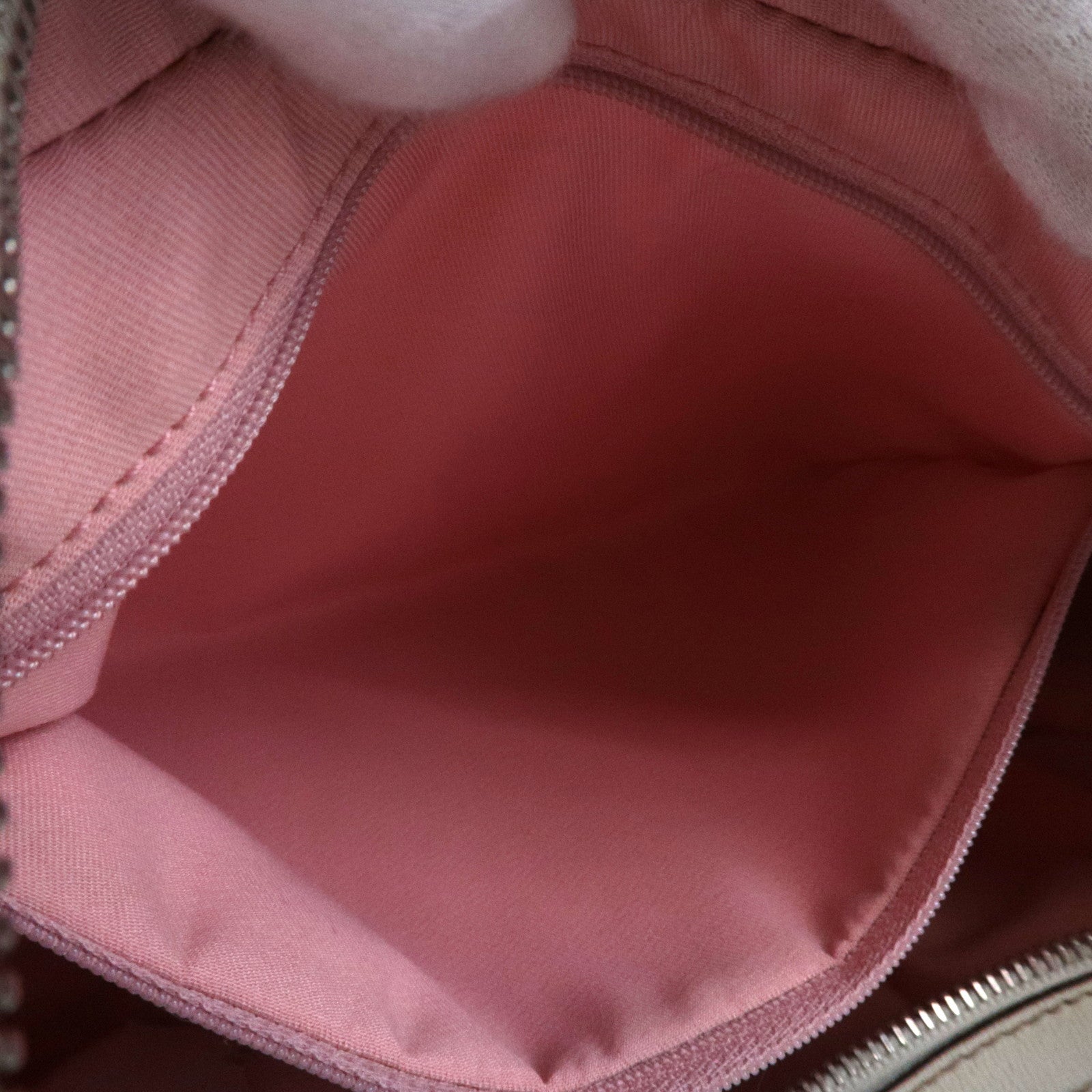 GUCCI Sherry One Shoulder Bag GG Canvas Leer Roze Ivoor 145757 