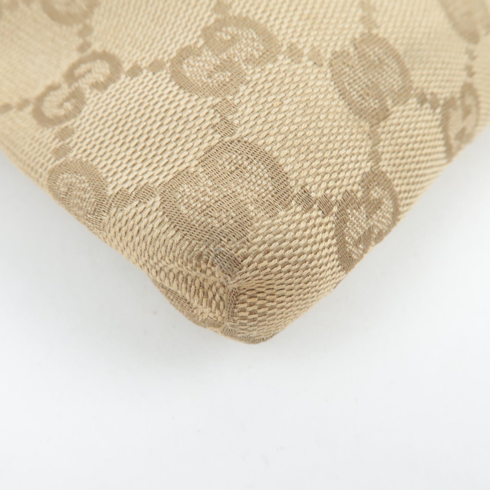 GUCCI Heuptas GG Canvas Leer Beige Roze 28566 