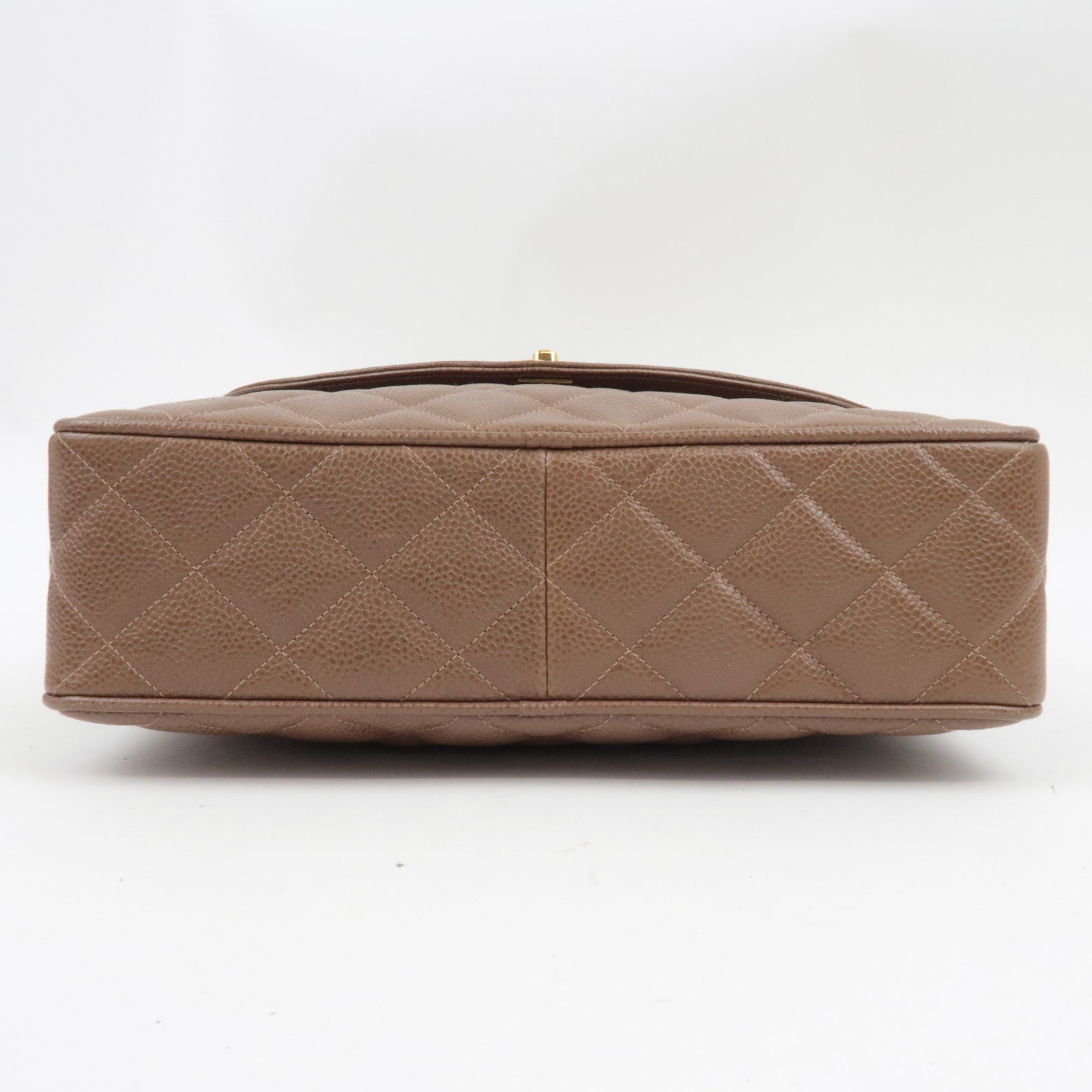 CHANEL Matelasse Cocoball Bijou Chain Shoulder Bag Caviar Skin Light Brown *Dust bag,G card