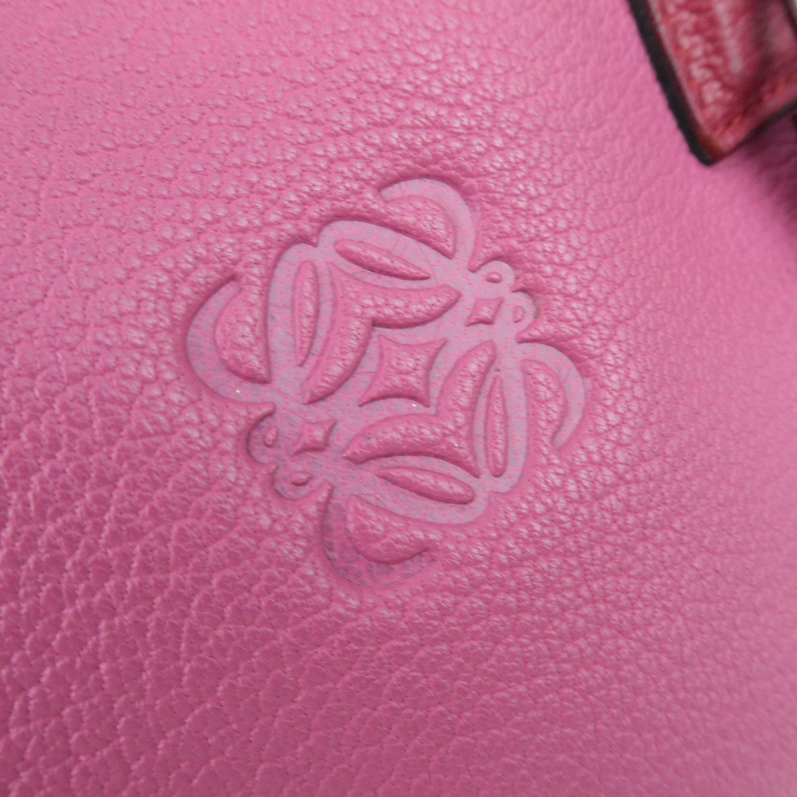 LOEWE Amazona 28 Bicolor Handbag Pink Bordeaux *Key Lock,Crochette