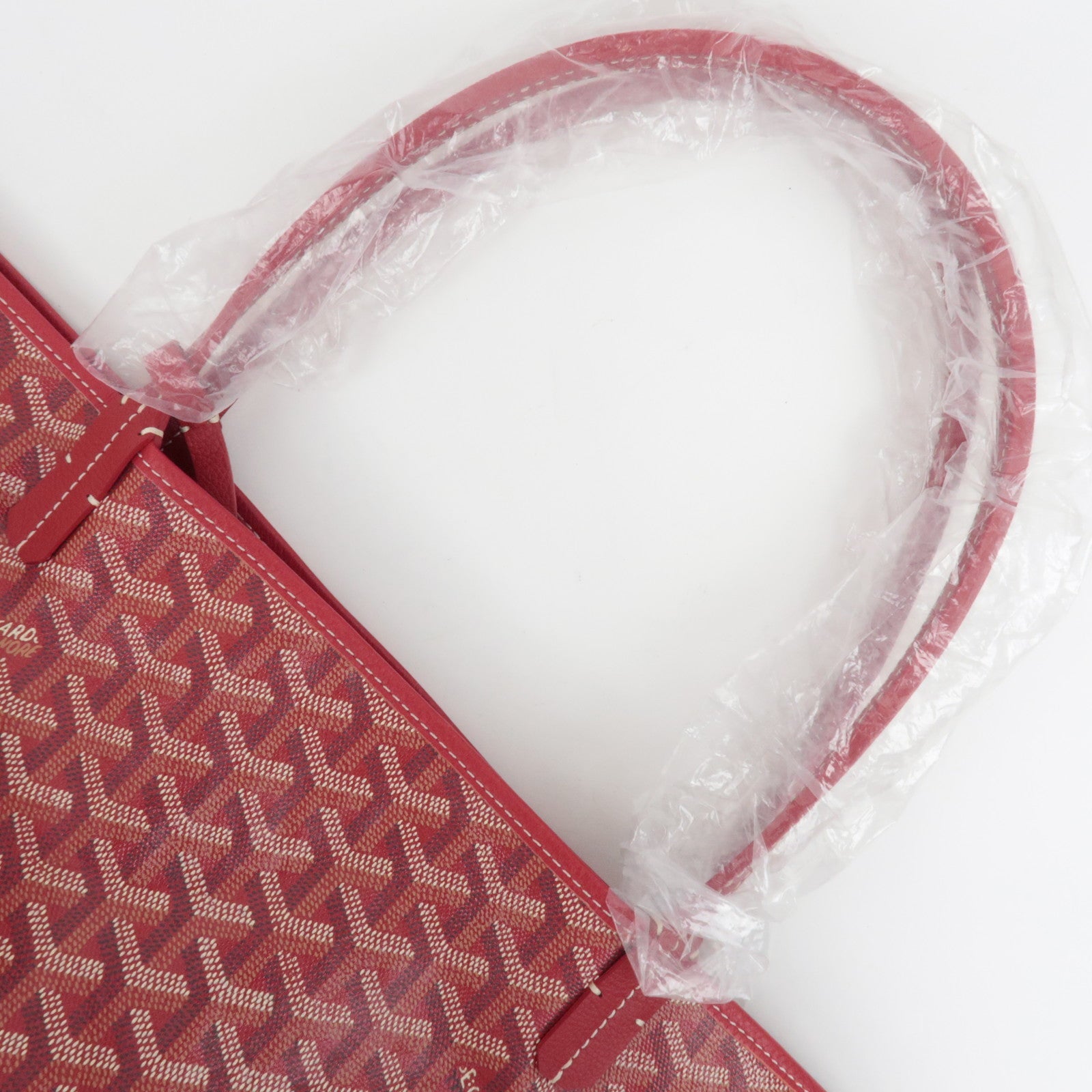 GOYARD Saint Louis GM Tote Bag PVC Leather Red *Pouch, Dust bag