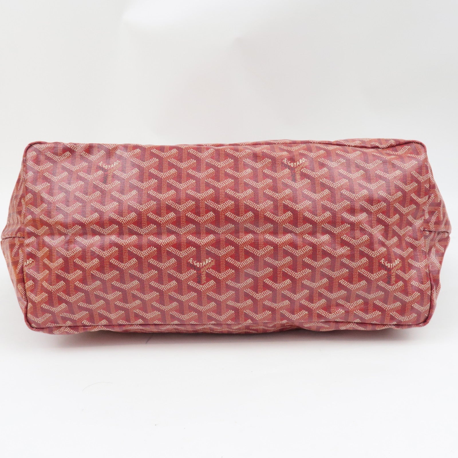 GOYARD Saint Louis GM Tote Bag PVC Leather Red *Pouch, Dust bag