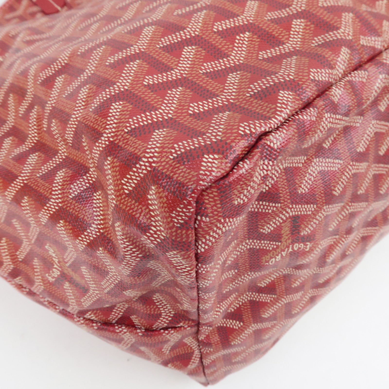 GOYARD Saint Louis GM Tote Bag PVC Leather Red *Pouch, Dust bag