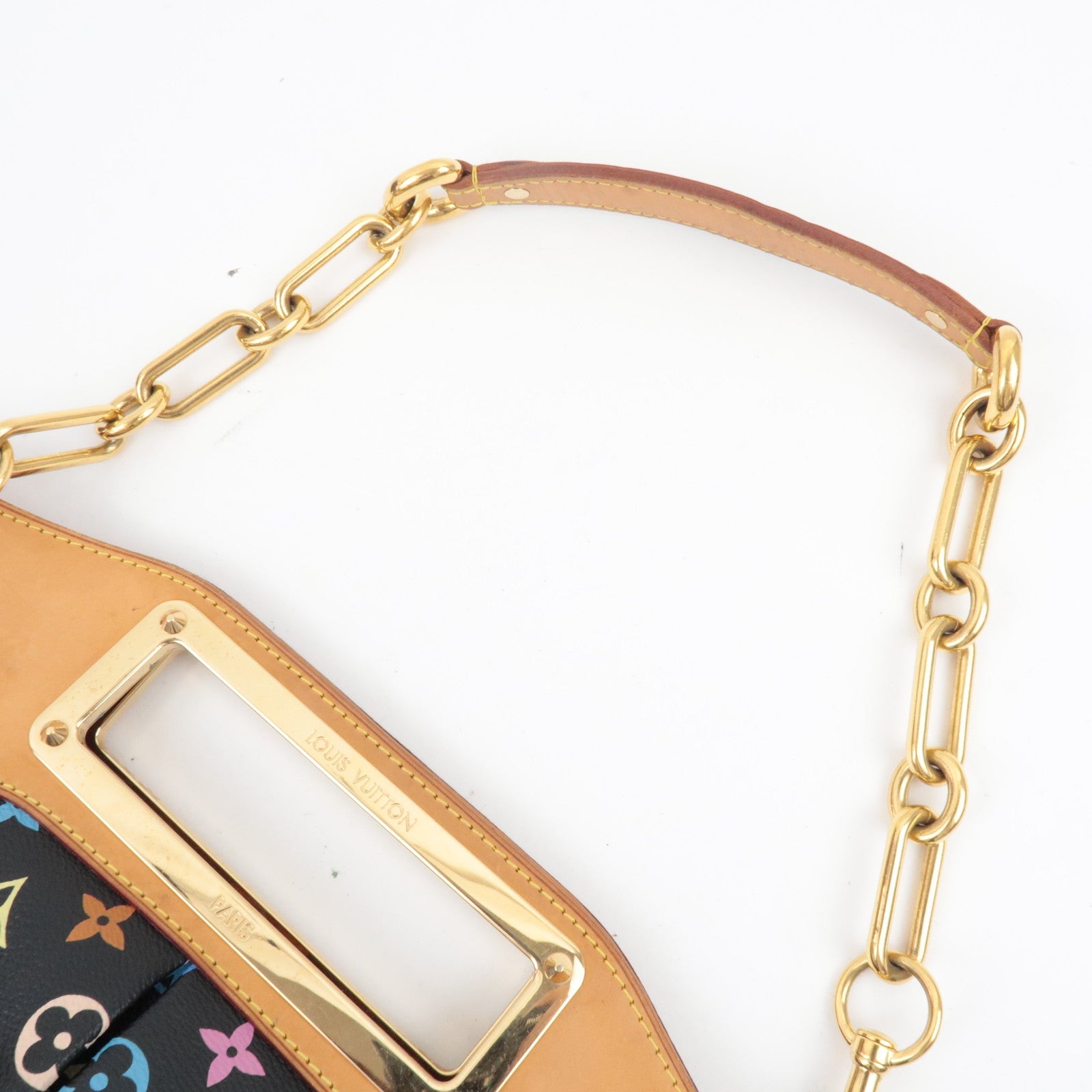 Louis Vuitton Monogram Multi Color Judy MM Hand Bag Noir M40256 MI1029