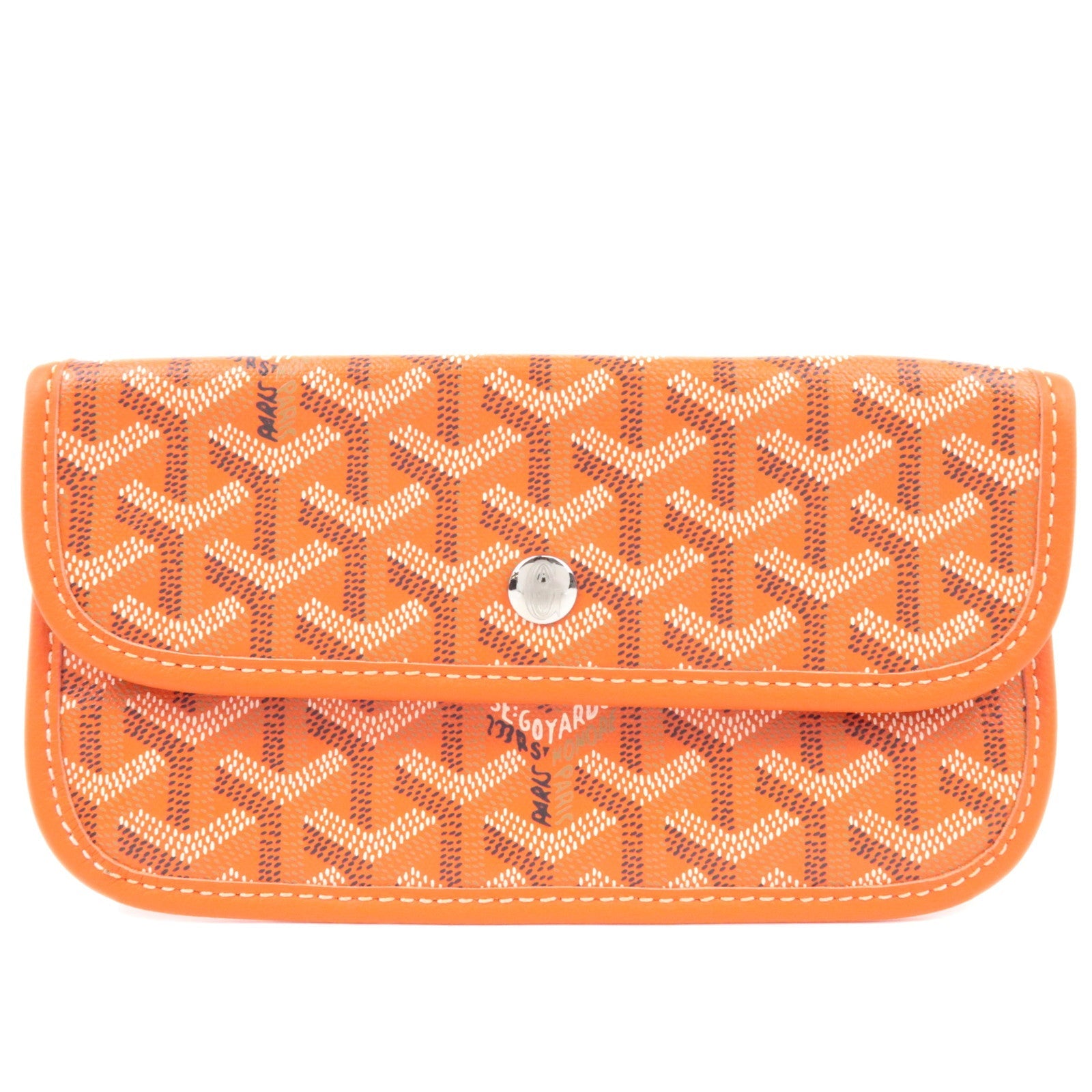 Goyard Herringbone Pouch For Saint Louis Bag PVC Leather Orange73341