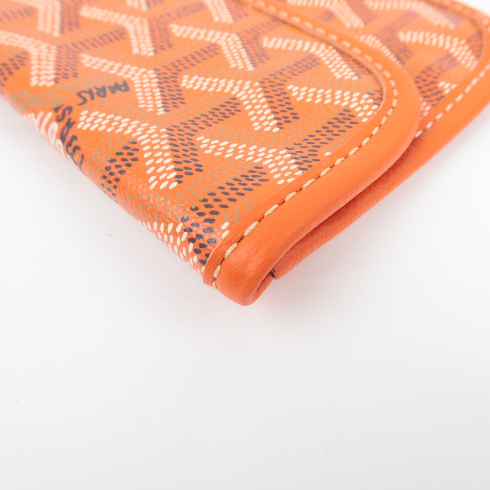 Goyard Herringbone Pouch For Saint Louis Bag PVC Leather Orange