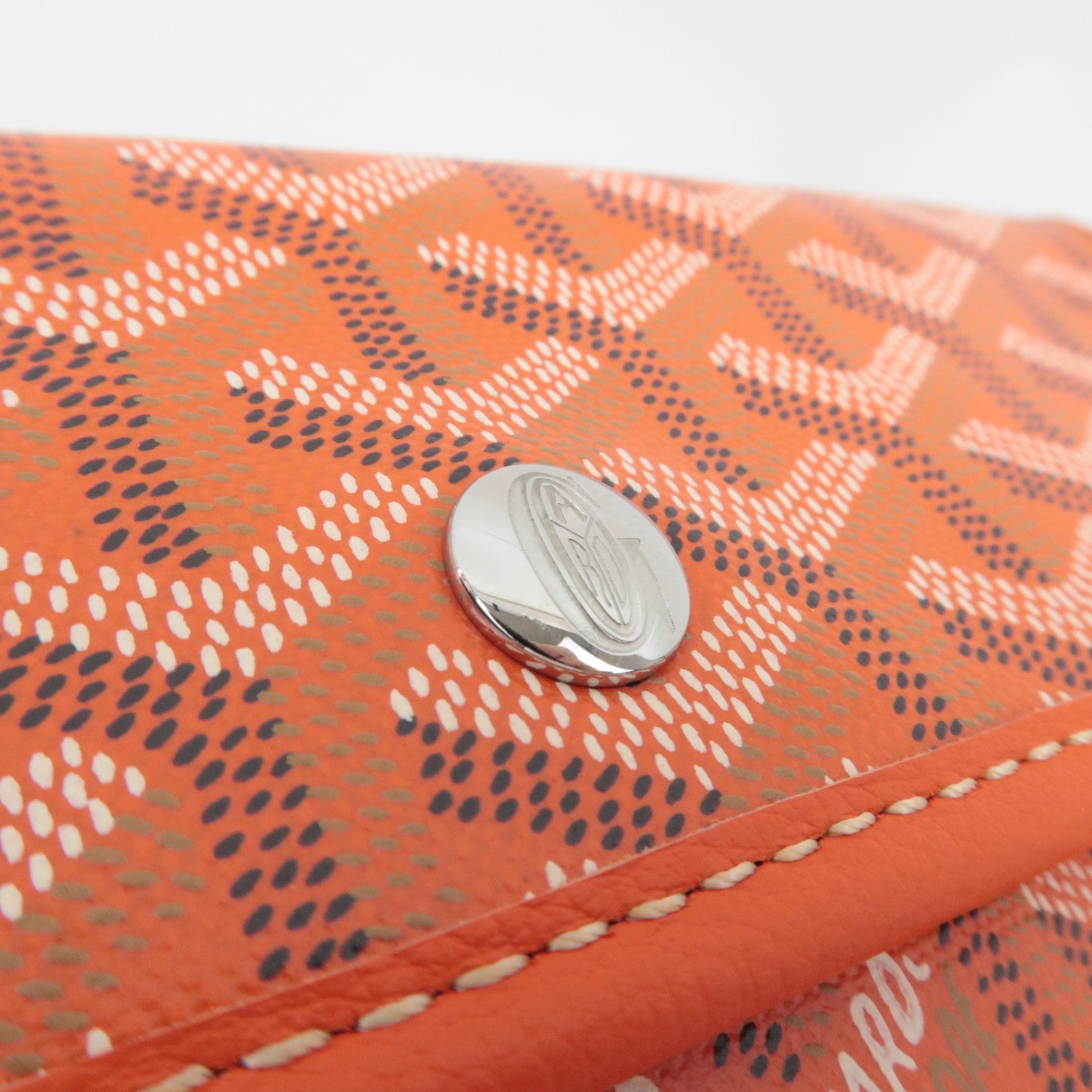 Goyard Herringbone Pouch For Saint Louis Bag PVC Leather Orange