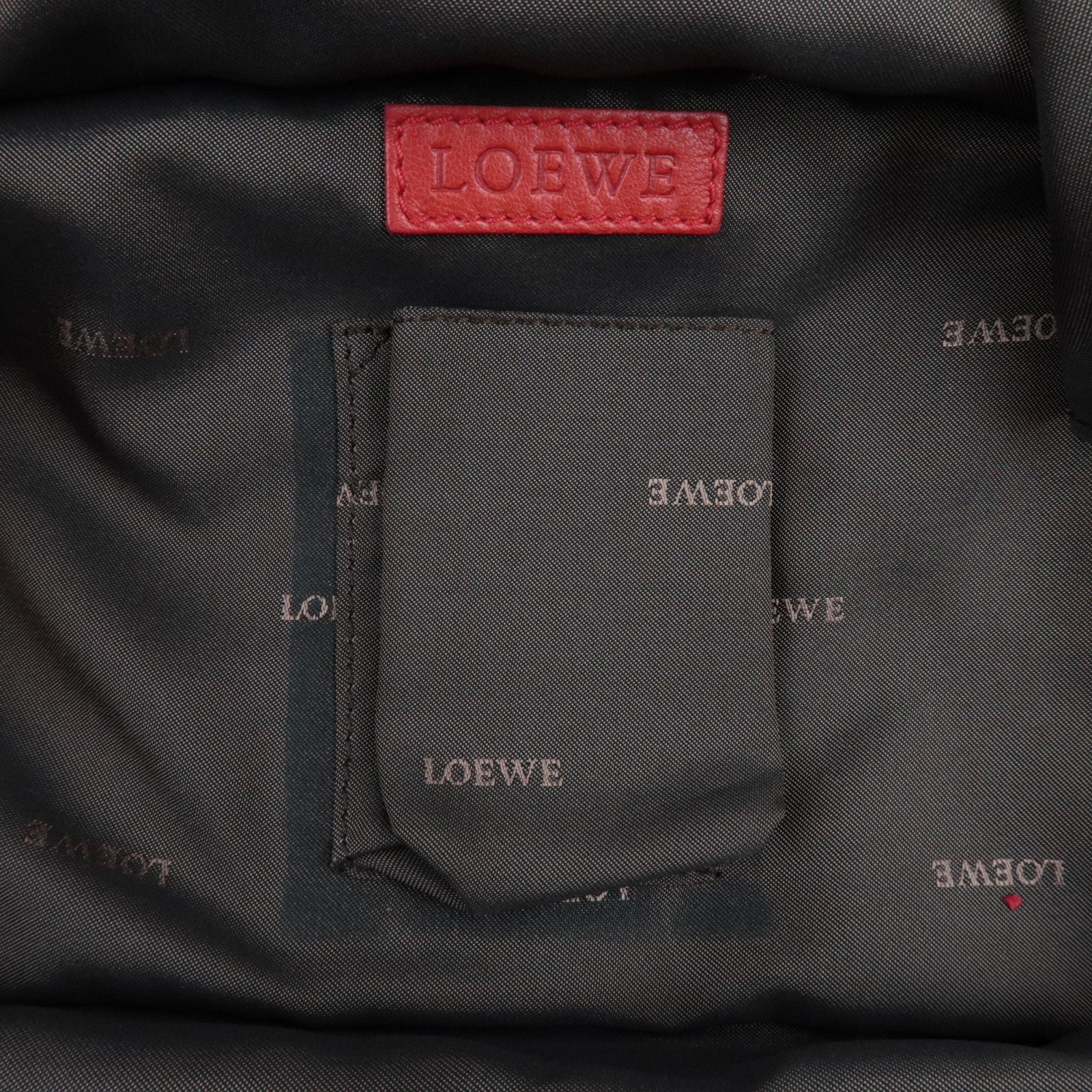 LOEWE Nappa Aire Large Handbag Leather Red *Dust bag