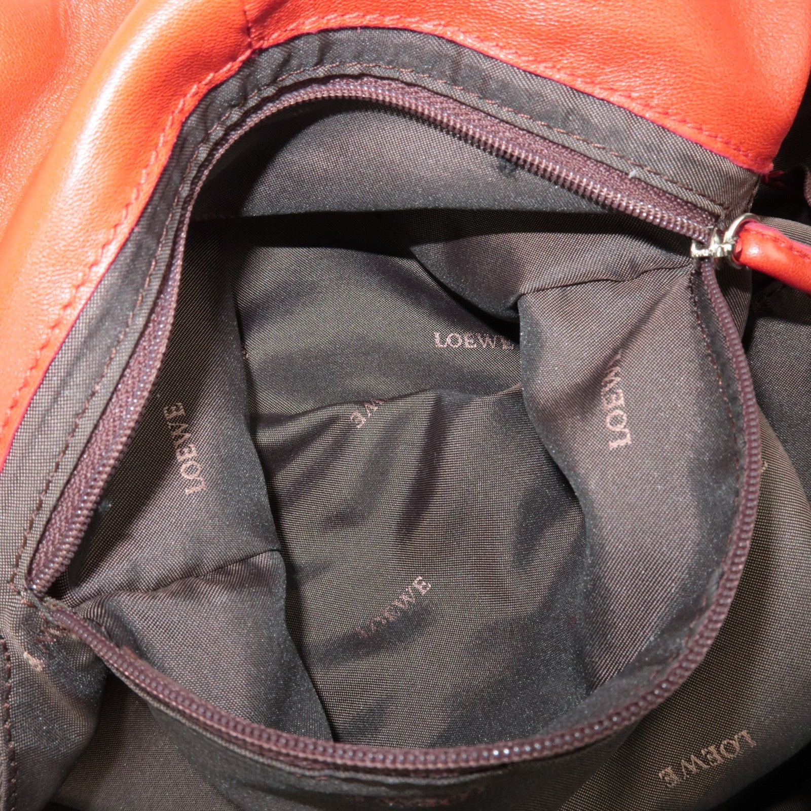 LOEWE Nappa Aire Large Handbag Leather Red *Dust bag