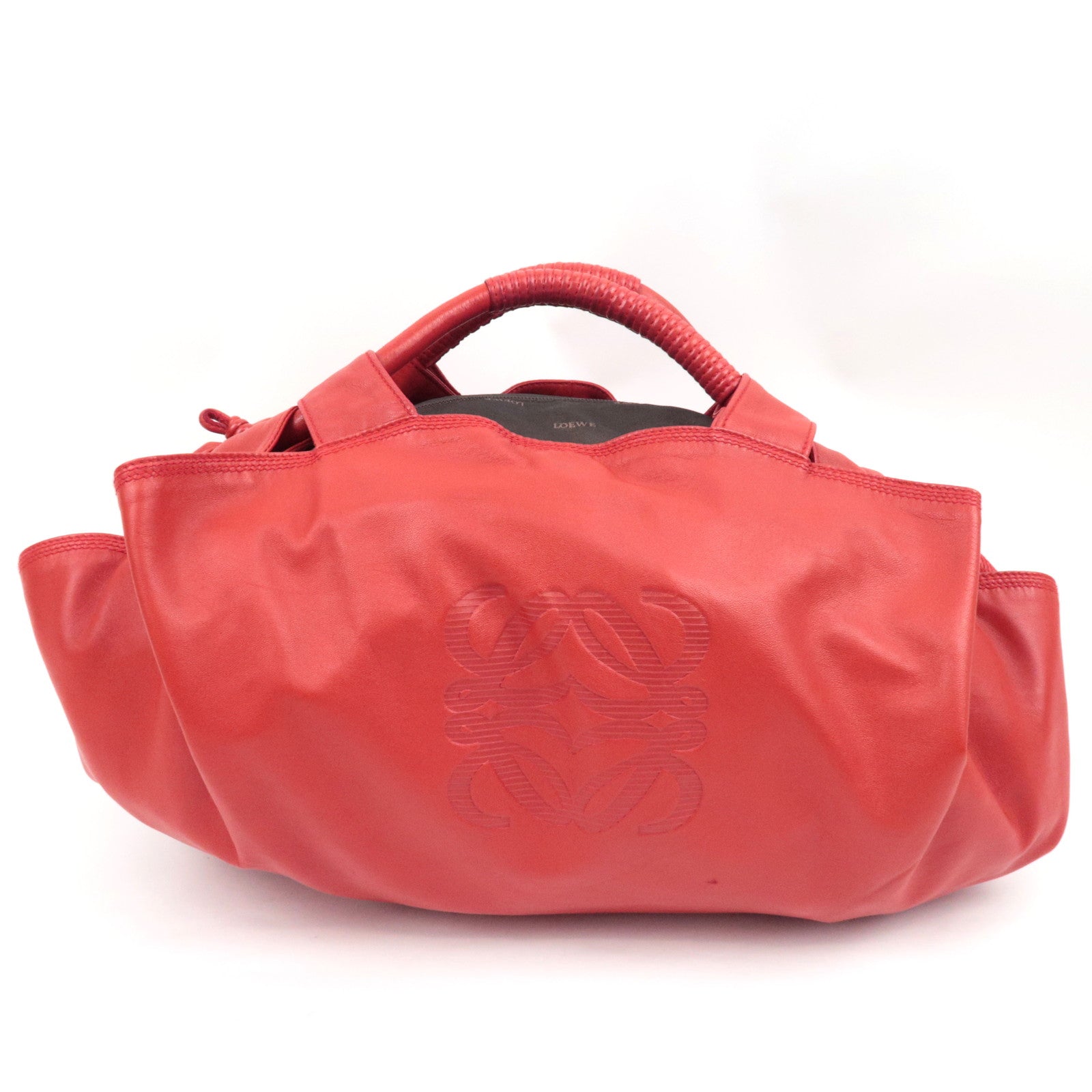 LOEWE Nappa Aire Large Handbag Leather Red *Dust bag73603