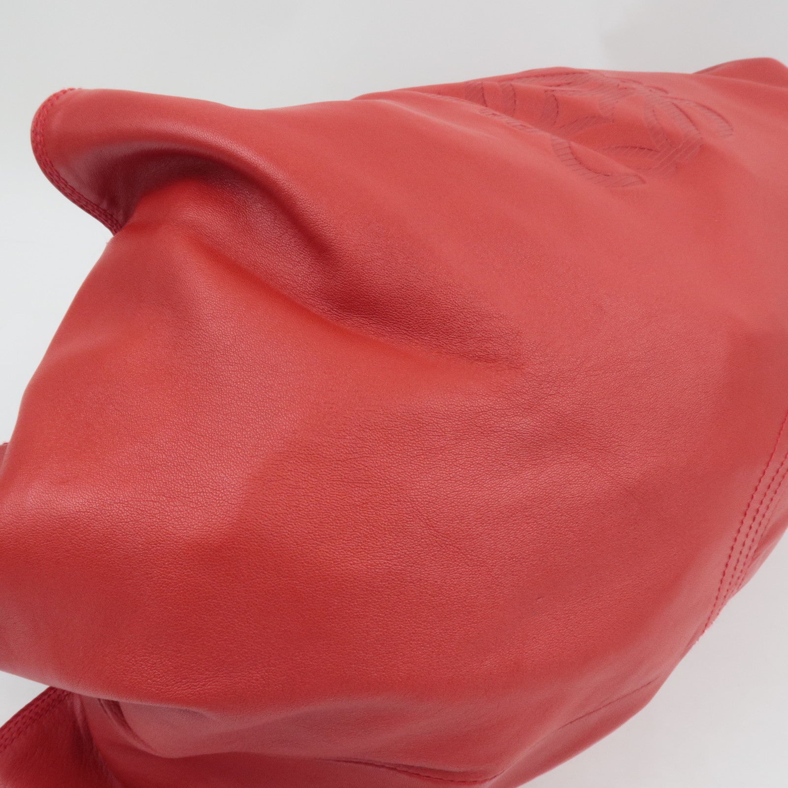 LOEWE Nappa Aire Large Handbag Leather Red *Dust bag