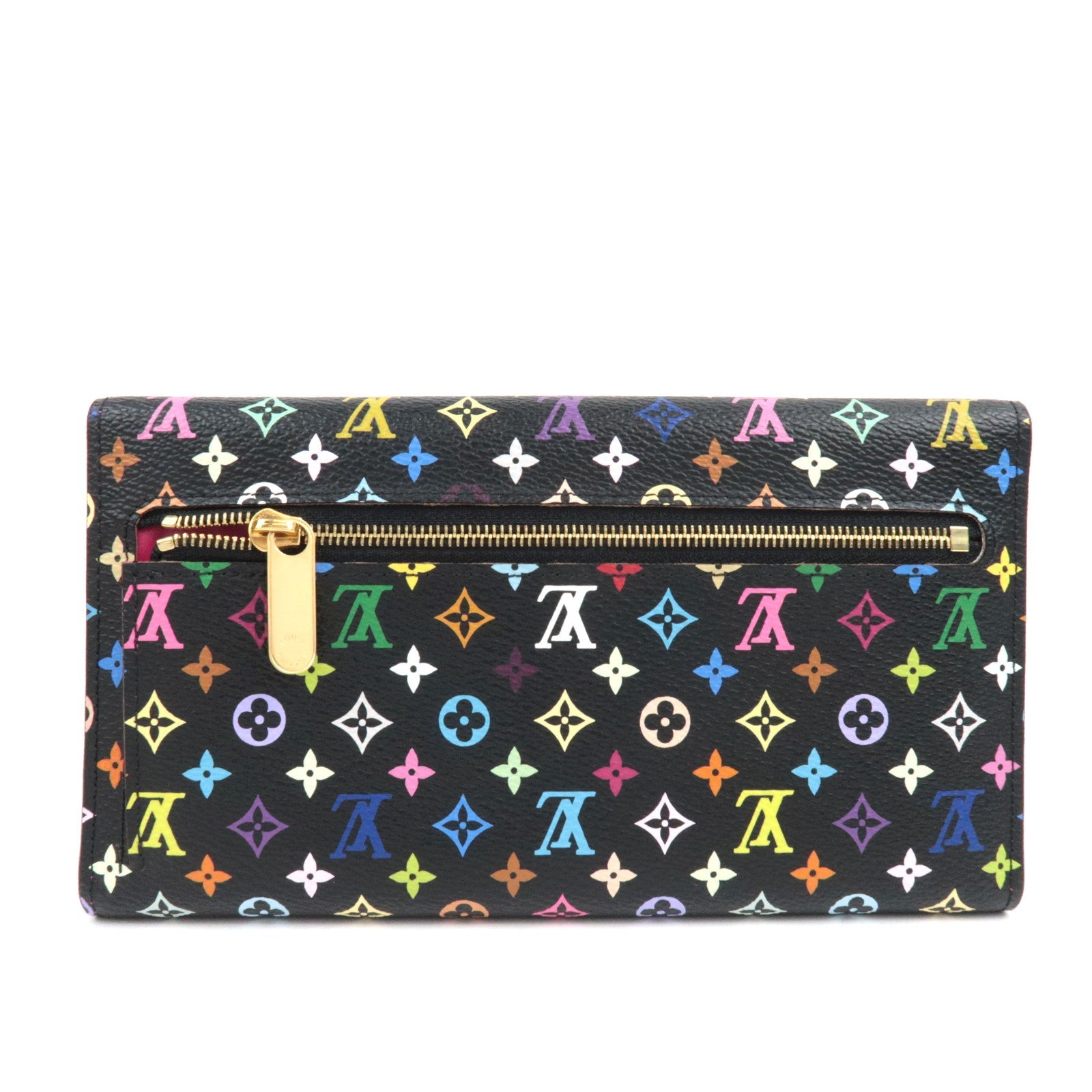 Louis Vuitton Monogram Multicolor Portefeuille Eugenie Long Wallet Noir M93738 MI2039 *Doos, Stofzak 