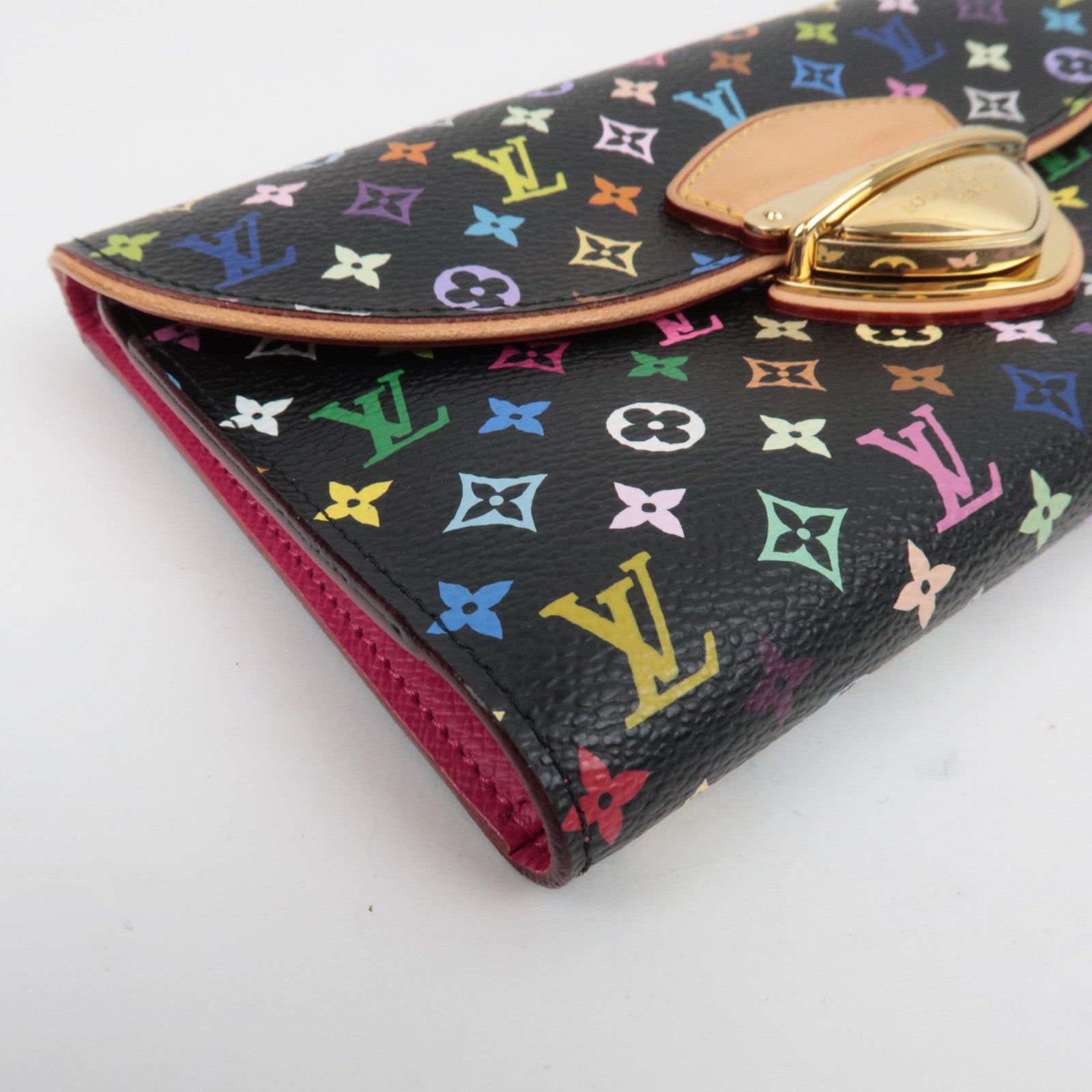 Louis Vuitton Monogram Multicolor Portefeuille Eugenie Long Wallet Noir M93738 MI2039 *Doos, Stofzak 