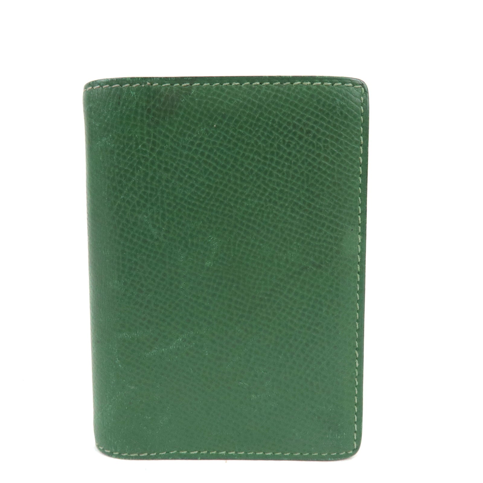 HERMES Agenda Mini 〇Y Stamp Chevre Green *Box, Notebooks74465